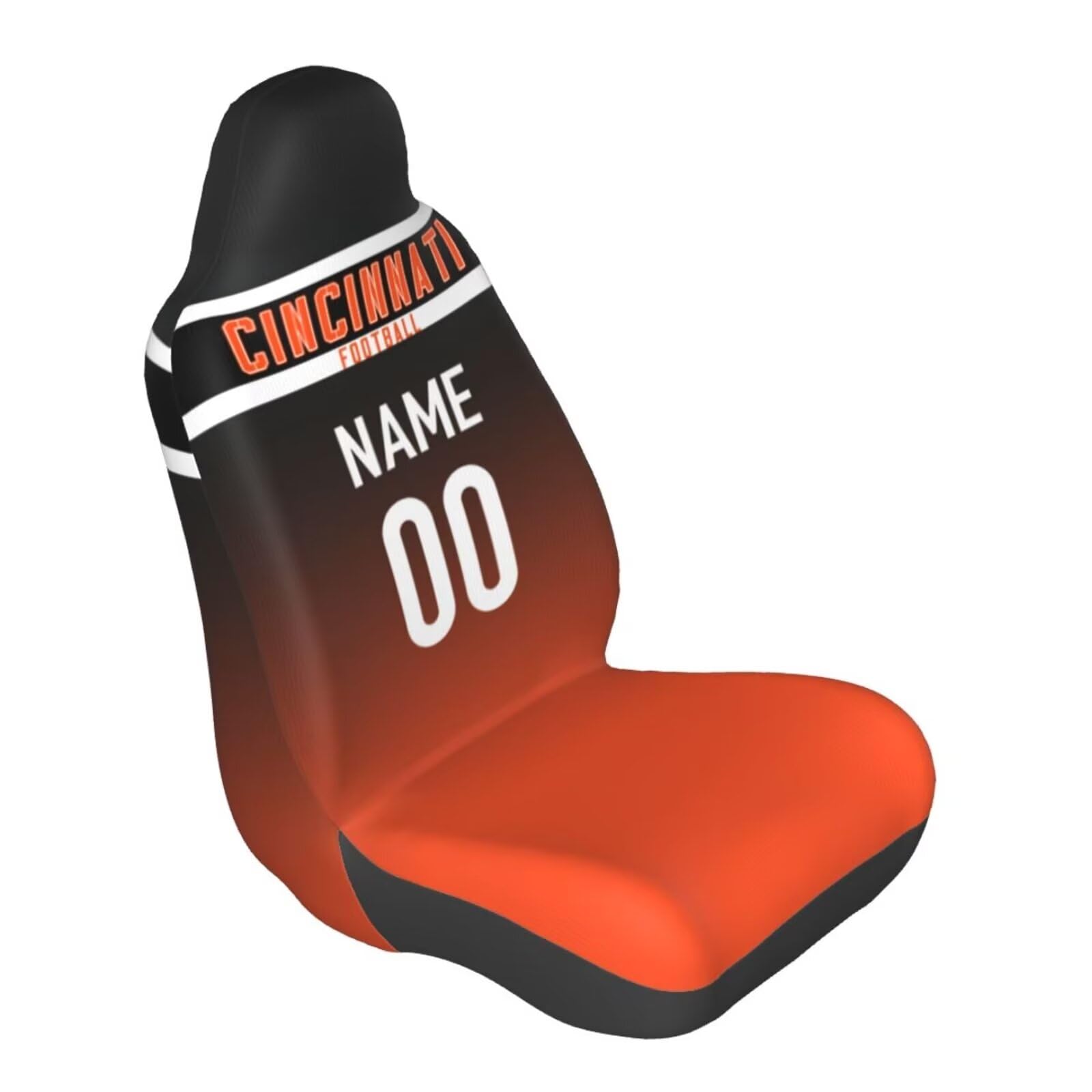 Custom Personalized Football Car Seat Covers - Add Any Name & Number - Universal Fit for Most Vehicles (20.5