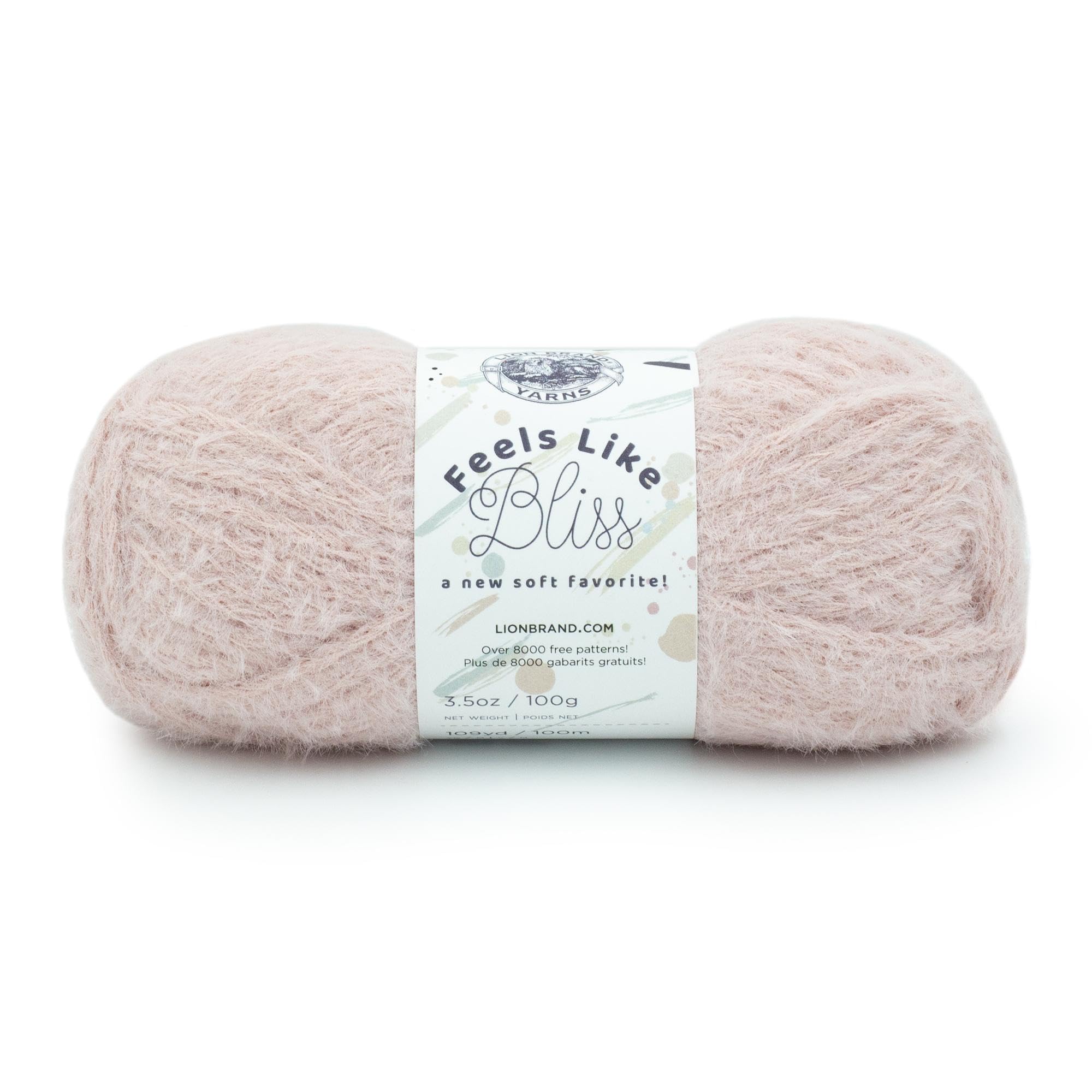 Lion Brand Yarn Feels Like Bliss Bulky Yarn - Soft & Chunky Knitting Yarn for Blankets, Scarves & Hats - Blush Pink (5-Pack) | Perfect for DIY Crochet & Cozy Winter Projects