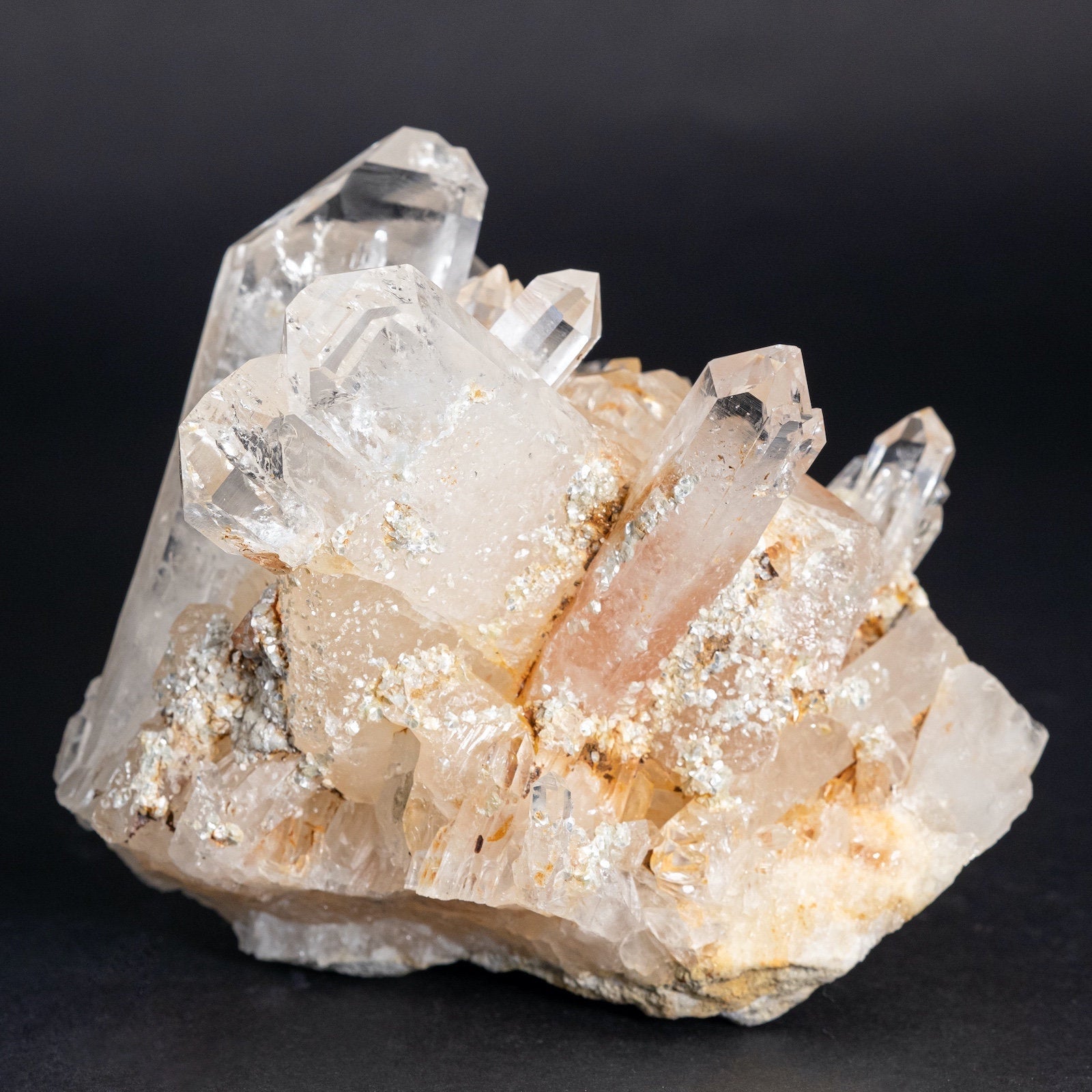 Natural Cookeite in Quartz Raw Crystal Tabby Cluster - Healing Stones for Home Decor, Housewarming Gift & Spiritual Healing | Perfect for Meditation, Feng Shui & Crystal Collections