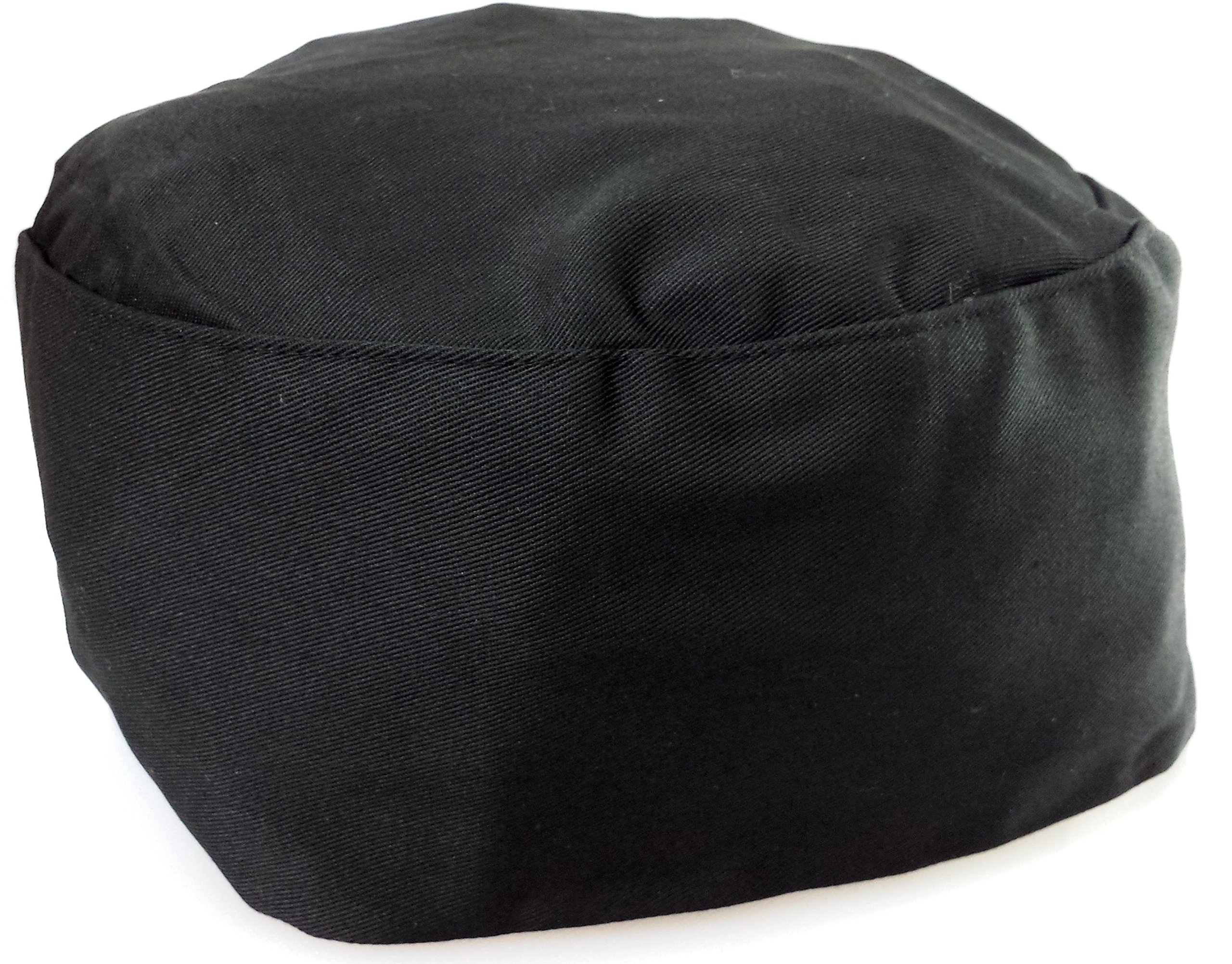 Premium Black Chef Hat with Elastic Back - Professional Kitchen Cooking Hat for Chefs & Bakers - Ideal for Restaurants, Culinary Schools & Home Cooking