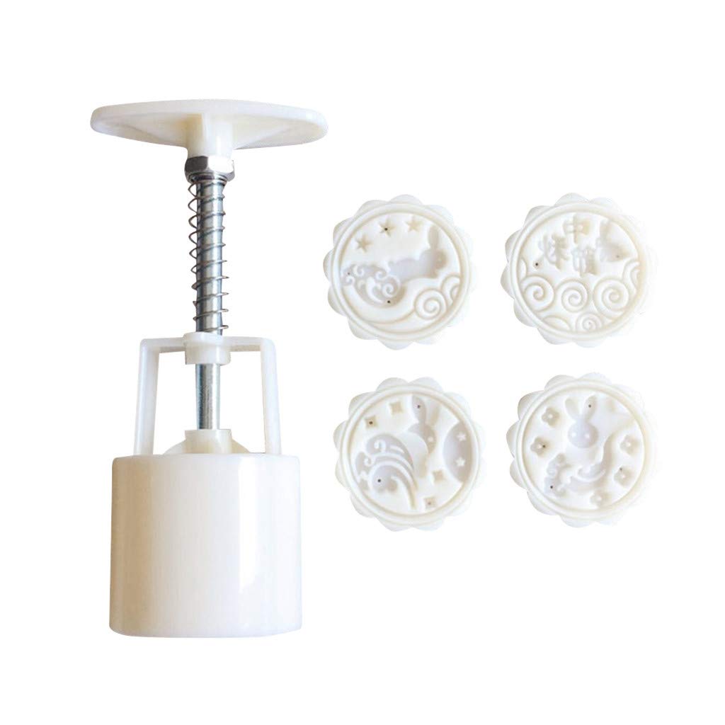 Flower Press Mold Set for DIY Mooncakes & Festival Baking - Premium Glass Baking Pans for Air Fryer, Oven & Kitchen (Perfect for Mid-Autumn Festival, Holiday Baking & Home Decor)
