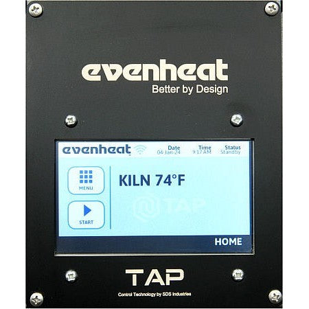 Evenheat TAP I Smart Touchscreen Controller - Digital Kiln Temperature Control for Ceramics, Pottery & Glass Fusing - Perfect for Home Studios & Professional Workshops