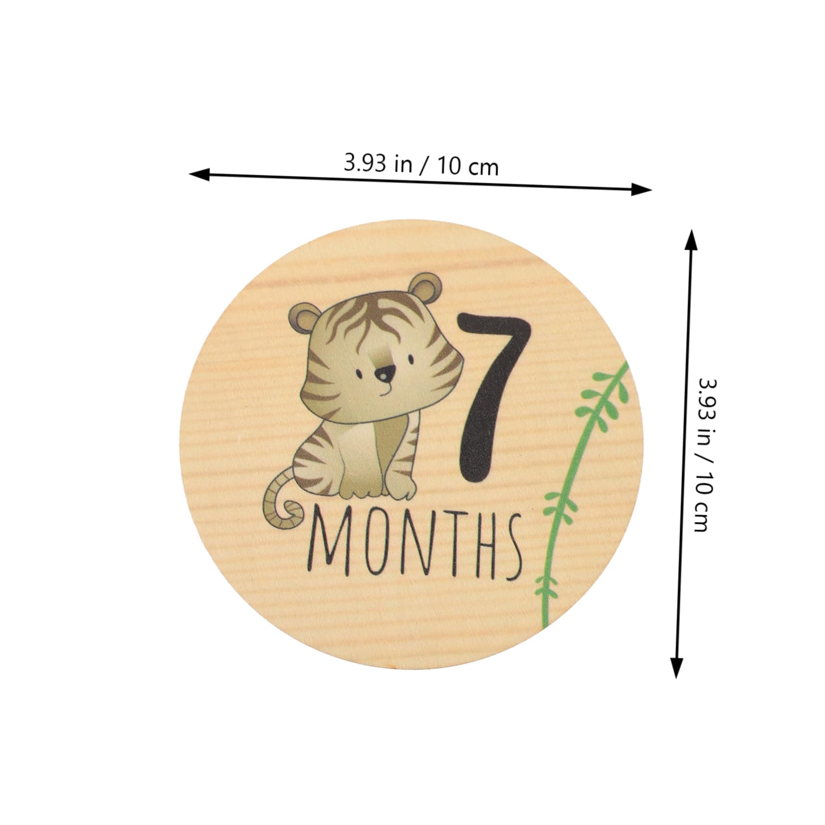 FAVOMOTO Wooden Baby Milestone Cards - Monthly Photo Props for Newborns, First Birthday, Nursery Decor - Perfect for Baby Shower Gifts & Memory Keepsakes
