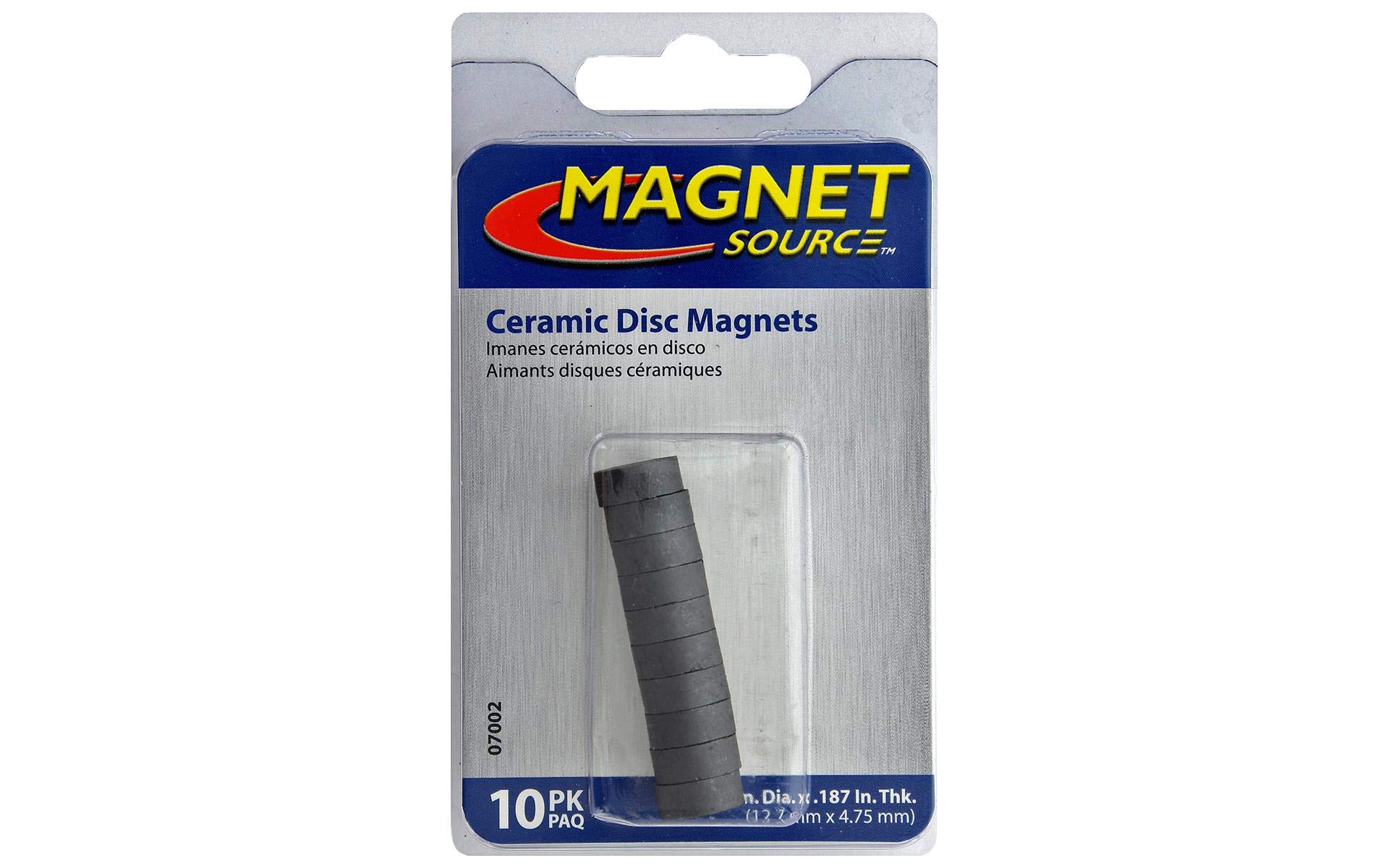 Strong Neodymium Ceramic Disc Magnet CD10 - High Power Permanent Magnets for DIY, Crafts, Science Projects & Industrial Use