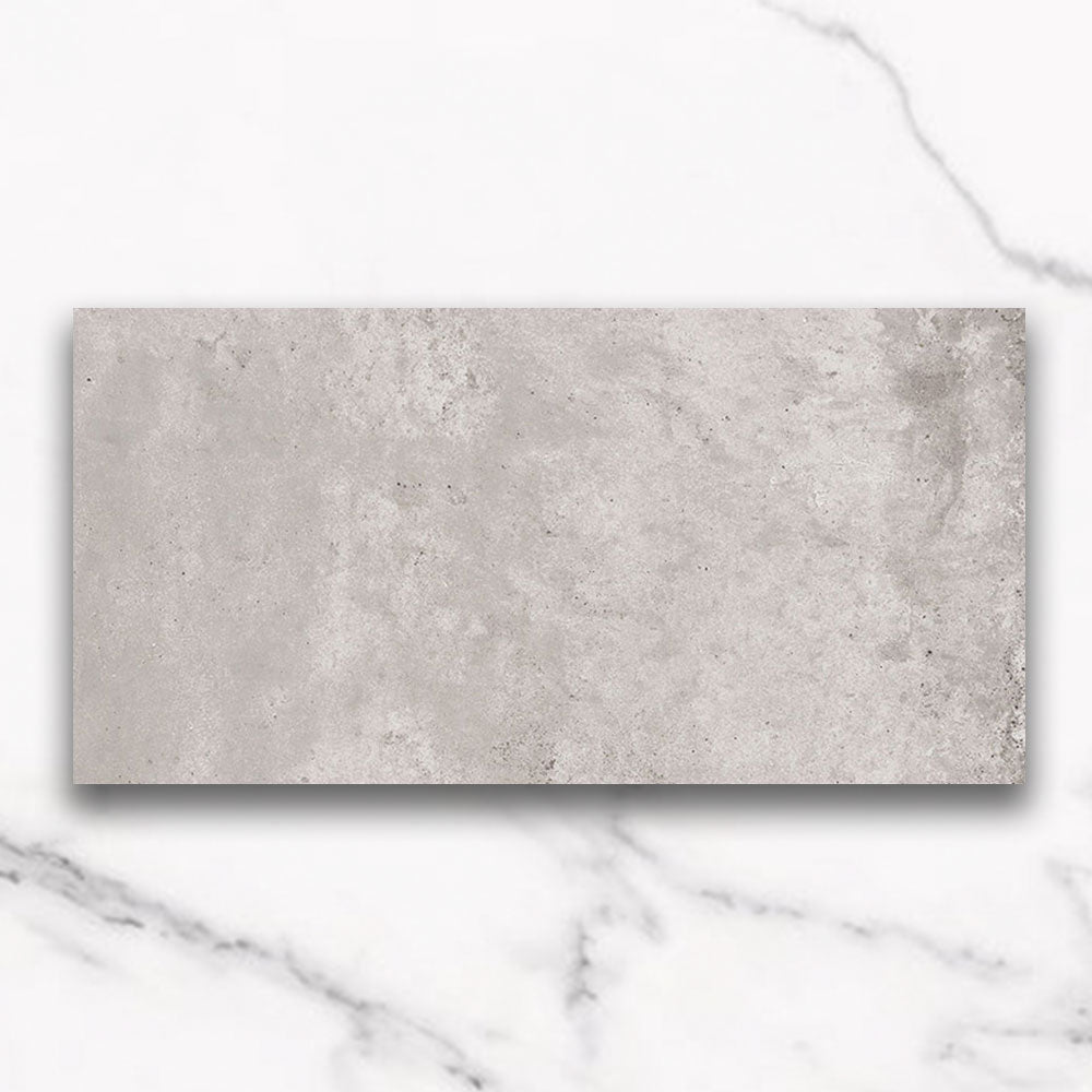 Evolene Light Grey 600x1200mm Outdoor Concrete Look Porcelain Tile - Durable & Weatherproof for Patios, Walkways & Pool Decks