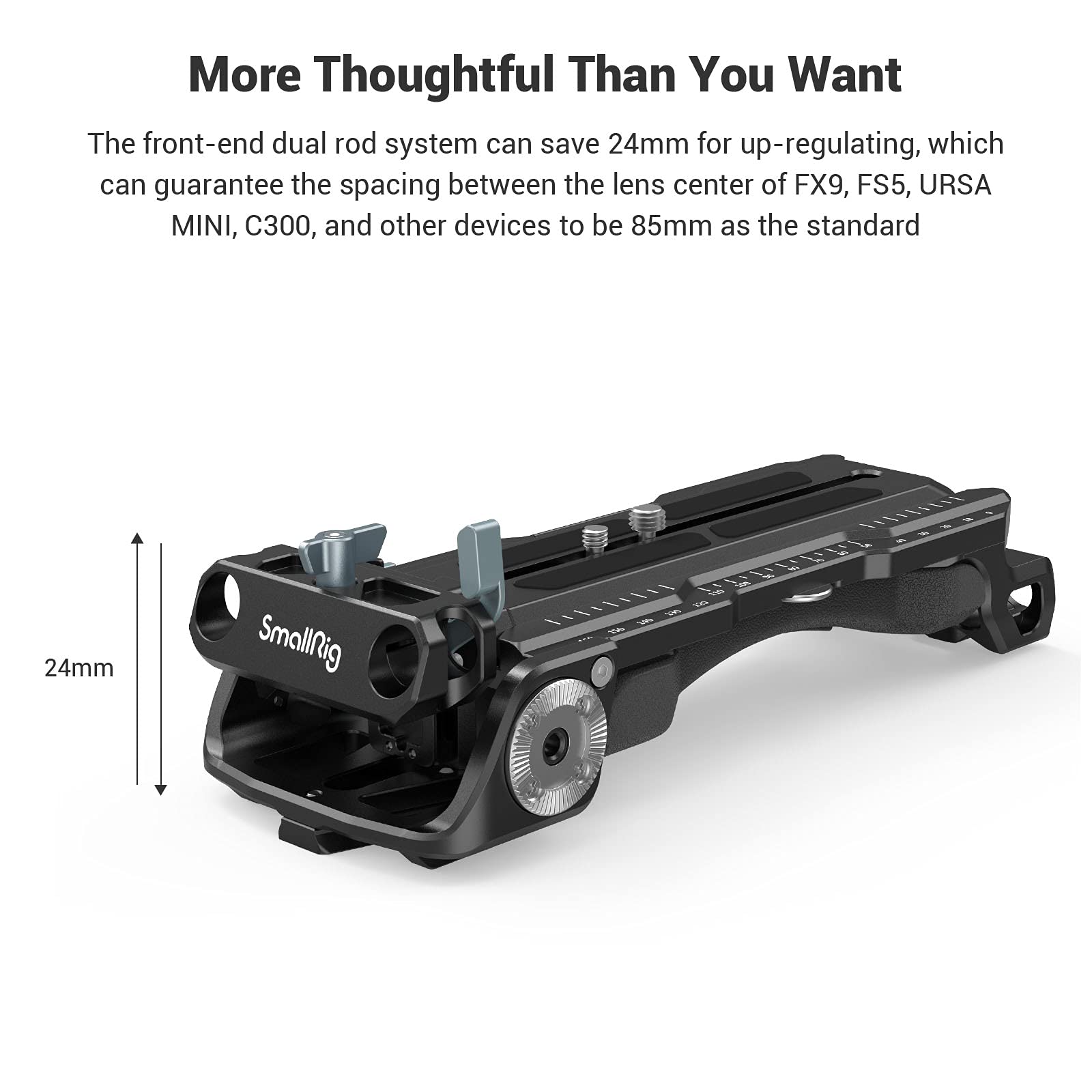 SMALLRIG Quick Release Shoulder Plate Compatible with Sony VCT-14 Tripod Adapter - 2837 | Professional Camera Support for Videography & Photography
