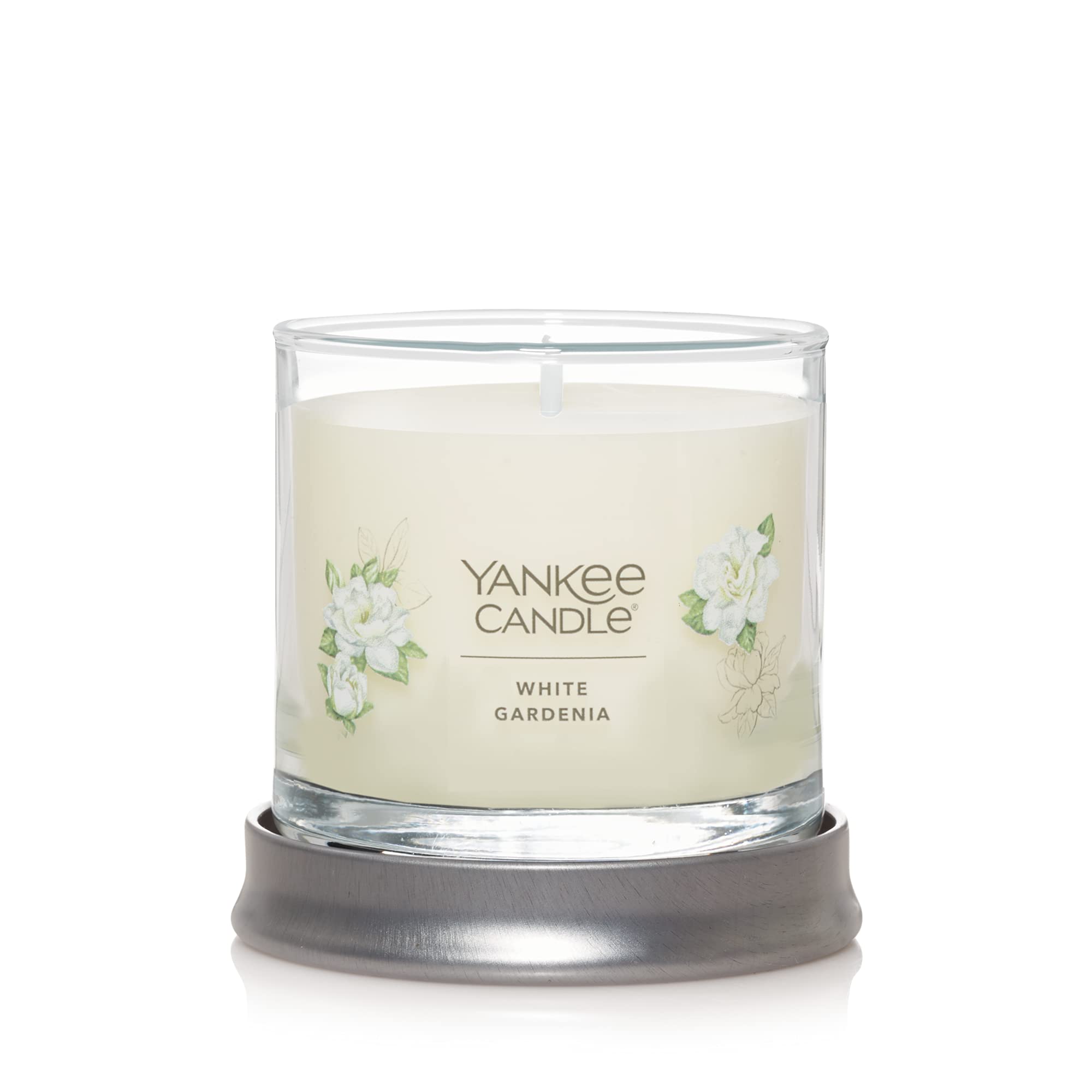 Yankee Candle White Gardenia Scented Candle - 4.3oz Small Tumbler with Single Wick, 20+ Hours Burn Time - Perfect for Home Decor, Relaxation & Aromatherapy