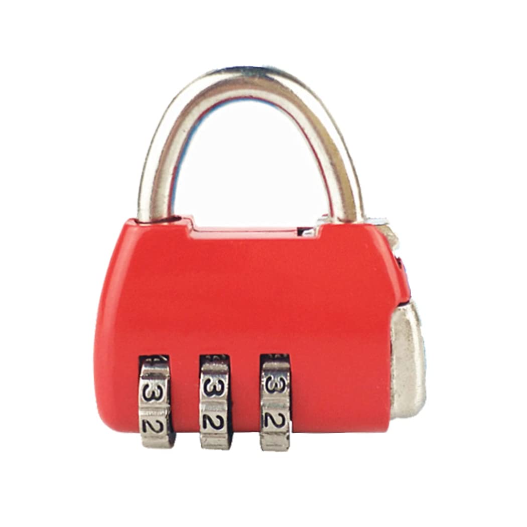 Stylish Red Handbag-Shaped 3-Digit Combination Padlock for Women & Girls - Secure Mini Luggage Lock for Travel, Lockers, Suitcases & Backpacks (1-Piece Set) - Perfect for Airport Security, Gym Lockers & School Use