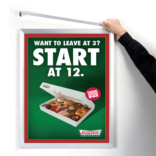 10x12 Designer Euro Style Slide-In Picture Frame with 1 Wide Matboard - Perfect for Posters, Art Prints & Wall Decor in Living Room, Bedroom & Office