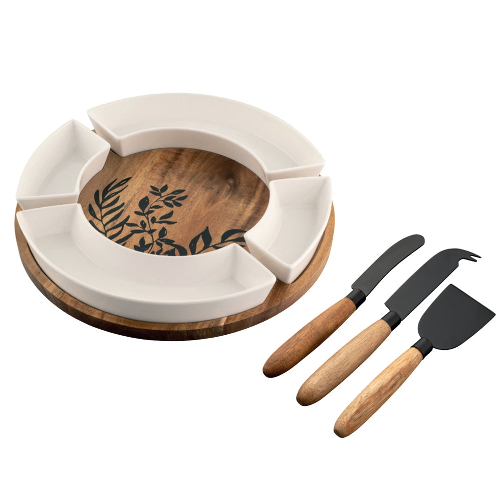 Belleek Living Graze Party Set - Elegant Porcelain Appetizer Plates for Entertaining, Dinner Parties & Special Occasions