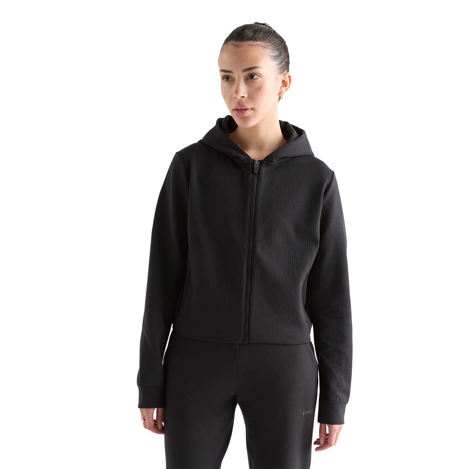 Women's Cropped Zip Up Hoodie - Lightweight Fleece Jacket for Casual Wear, Gym & Outdoor Activities