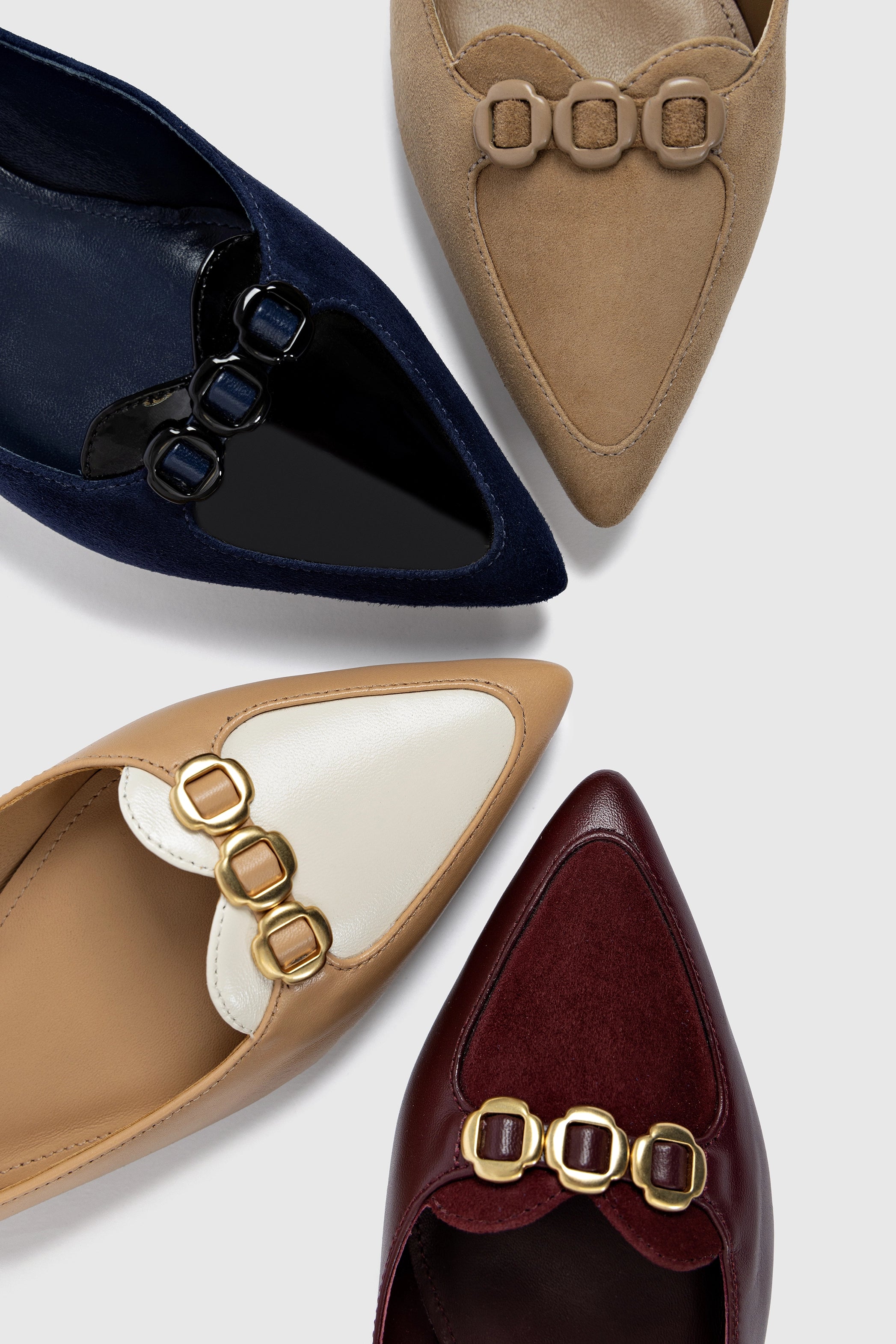 Audrey Flat Shoes in Hazelnut Suede - Comfortable Women's Loafers for Work, Office & Casual Wear
