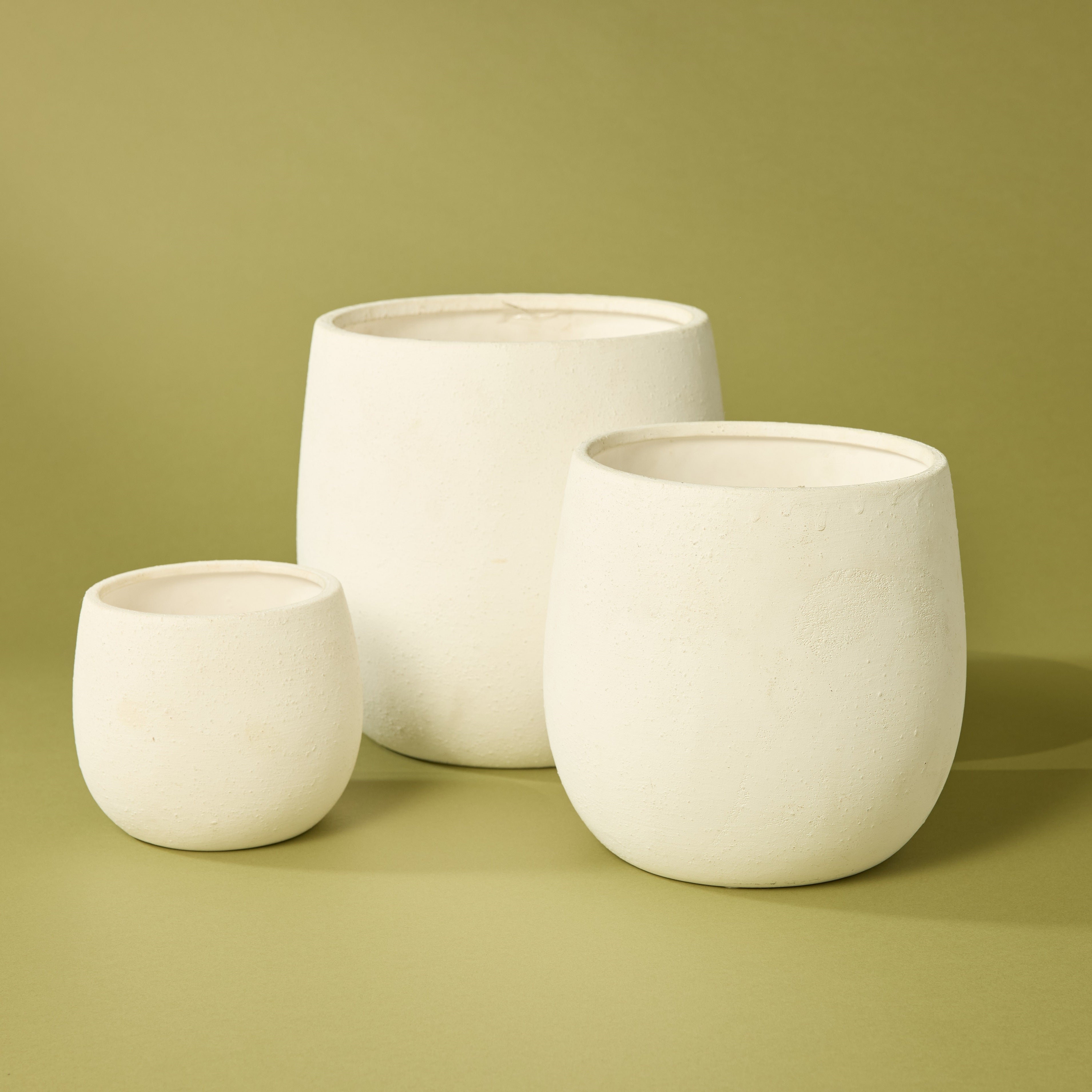 White Ceramic Tub Pot - 12cm Small Planter for Succulents, Herbs & Indoor Plants | Perfect for Home Decor, Office Desk & Garden Arrangements