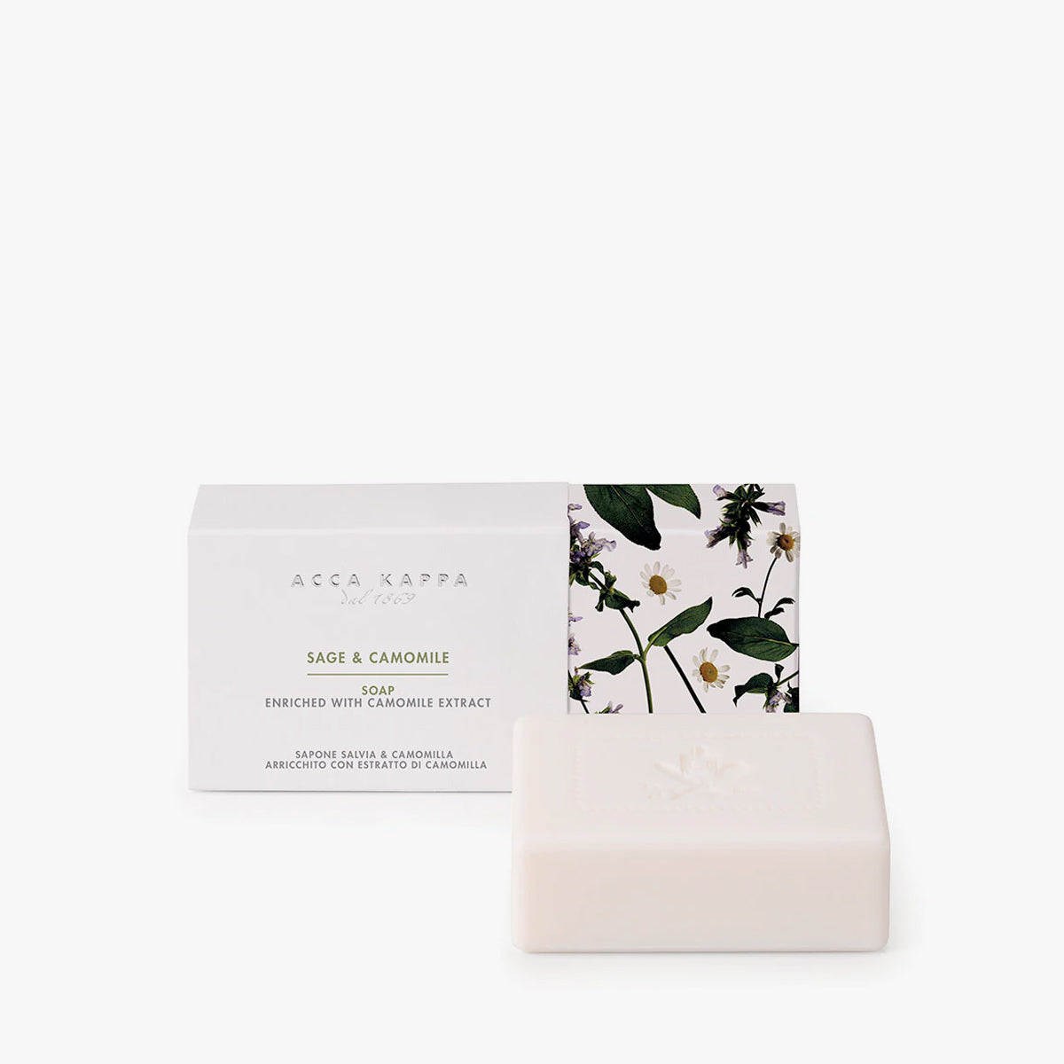 Organic Sage & Chamomile Handmade Soap Bar - Natural Skin Care for Dry & Sensitive Skin - Perfect for Relaxation, Stress Relief & Aromatherapy at Home