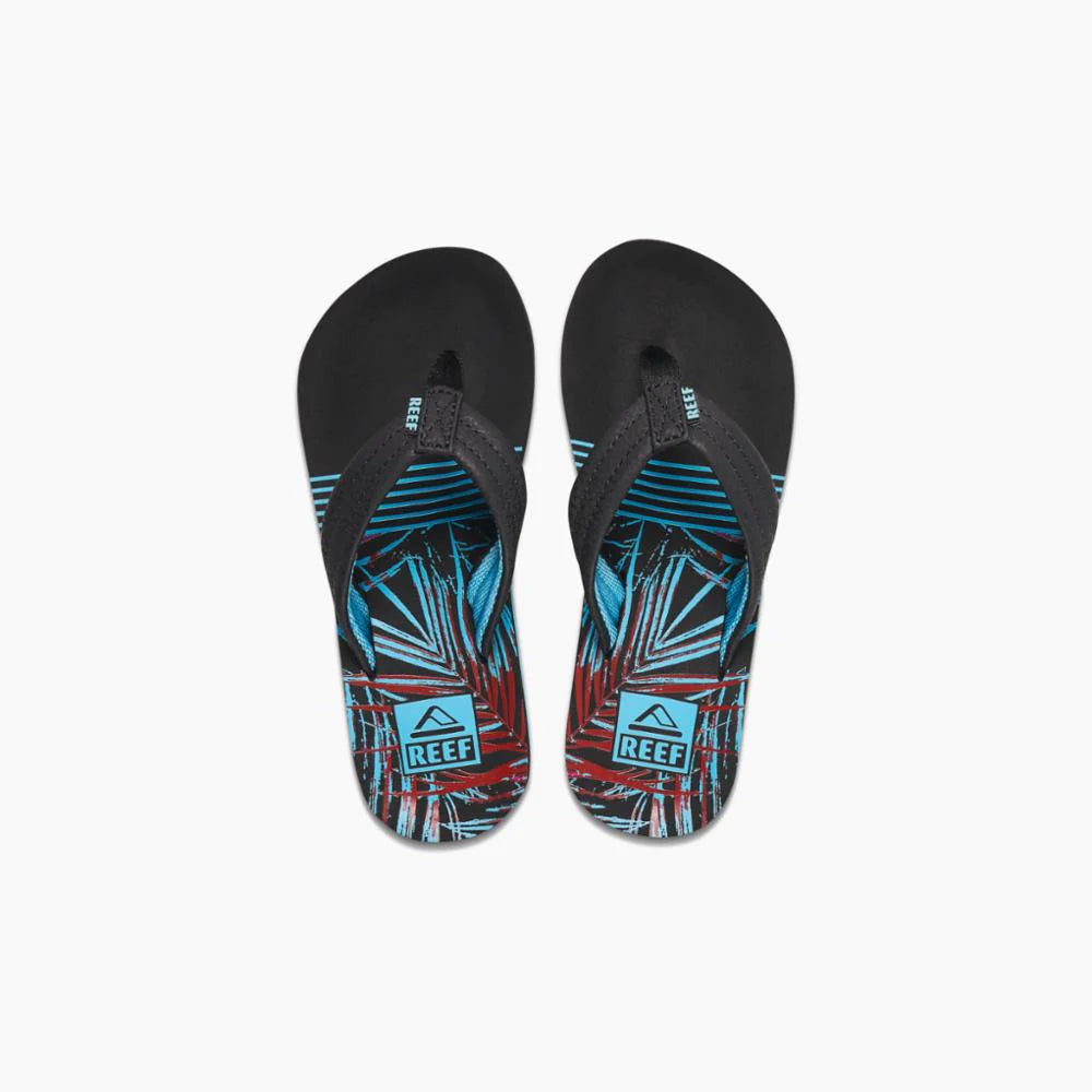 Reef Tropical Dream Ahi Youth Sandals - Comfortable Kids' Beach Shoes for Summer, Pool & Outdoor Adventures