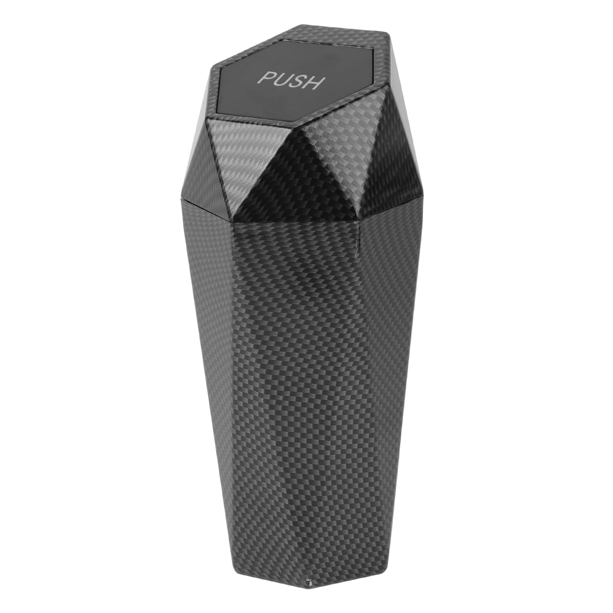 Portable Car Trash Can with Carbon Fiber Pattern - 3.5