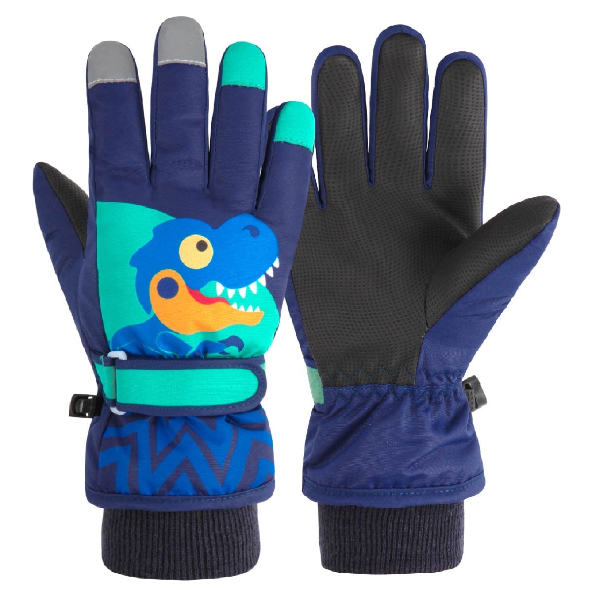 JEELAD Kids Winter Snow Gloves - Waterproof Ski Gloves for Boys & Girls - Warm Snowboard Gloves for Cold Weather - Perfect for Skiing, Snowboarding & Outdoor Winter Play
