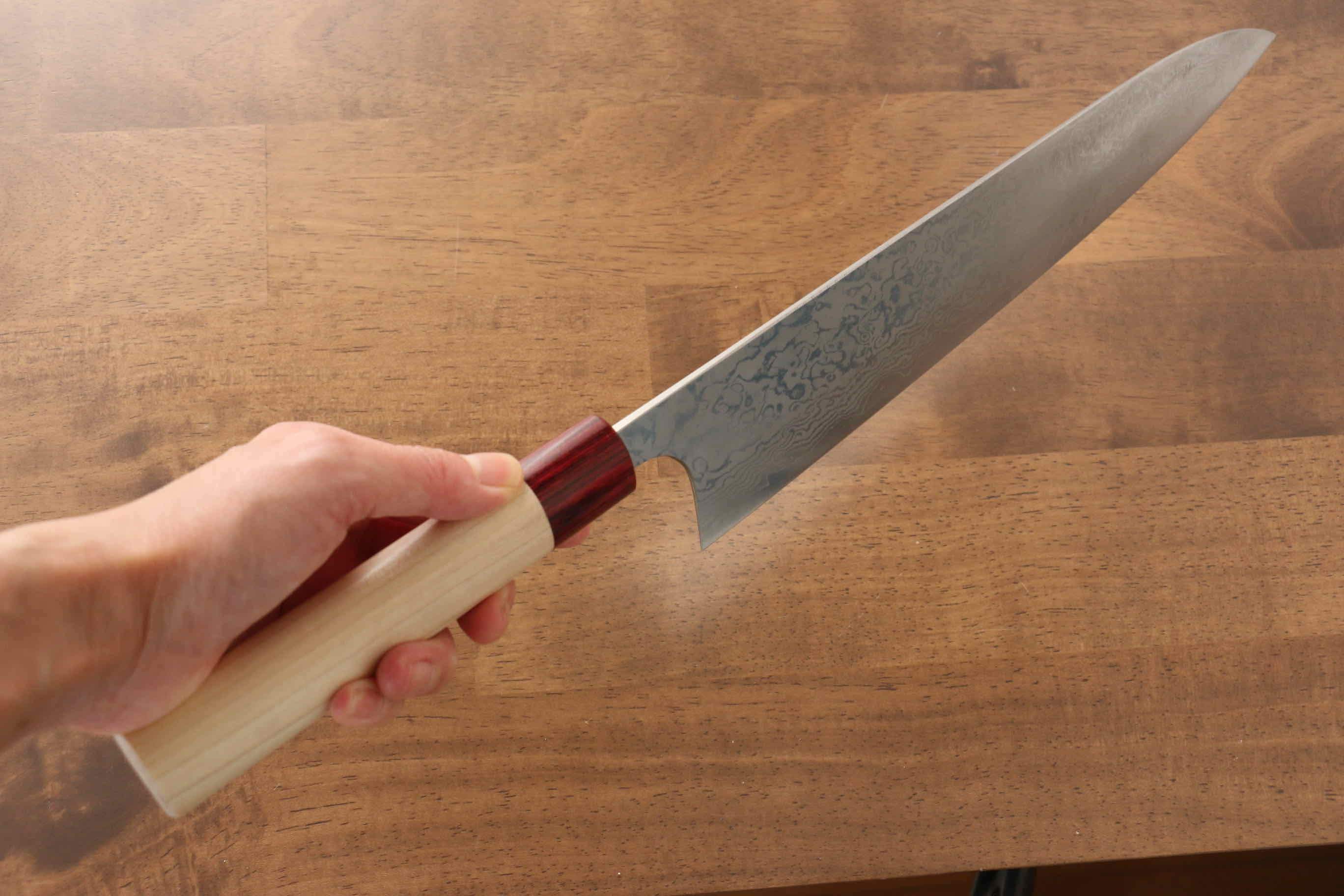 Premium Masakage Kiri VG10 Damascus Gyuto Chef Knife 270mm - Japanese Magnolia Wood Handle - Professional Kitchen Knife for Slicing, Dicing & Meat Cutting