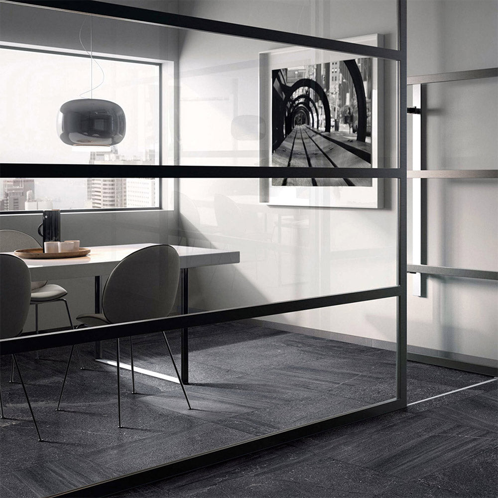 Premium 300x300 Anthracite Limestone Look Lappato Porcelain Tile - Elegant Flooring for Living Room, Kitchen & Bathroom Renovations