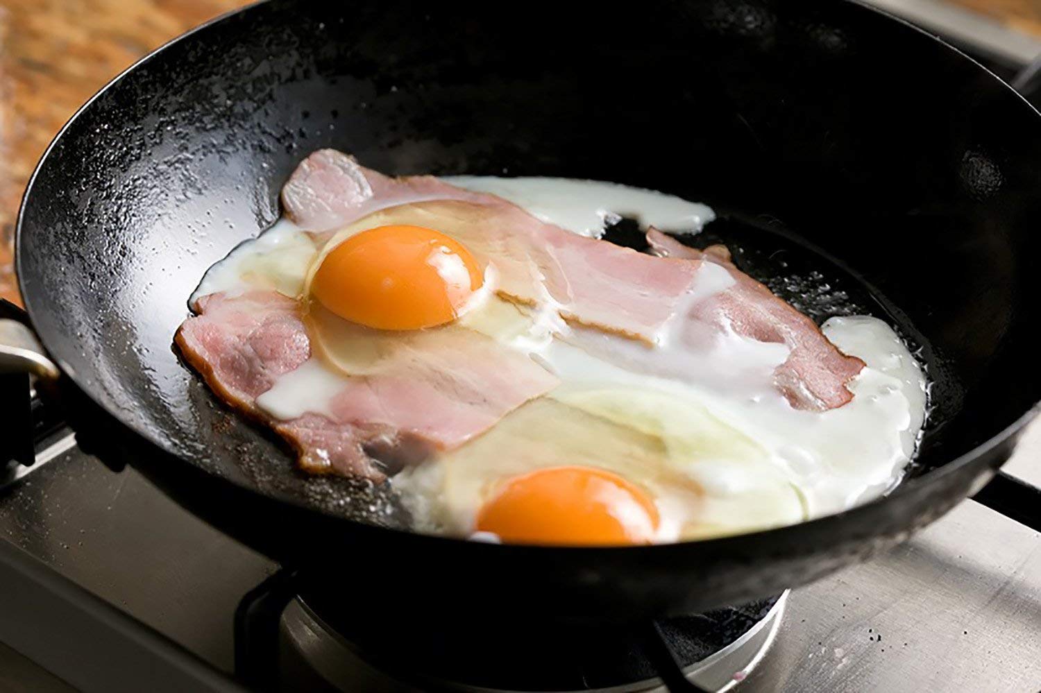 Riverlight K1228 Iron Nitride Frying Pan - 11 Inch (28cm) Non-Stick Skillet, IH Compatible & Rust Resistant Wok - Perfect for Stir-Fry, Sautéing & Home Cooking