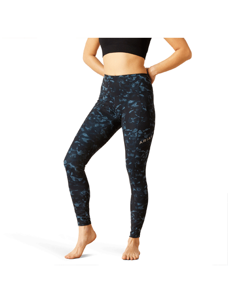 Ariat EOS Print Full Seat Riding Tights - Breathable Equestrian Breeches for Women - Perfect for Horseback Riding, Dressage & Show Jumping