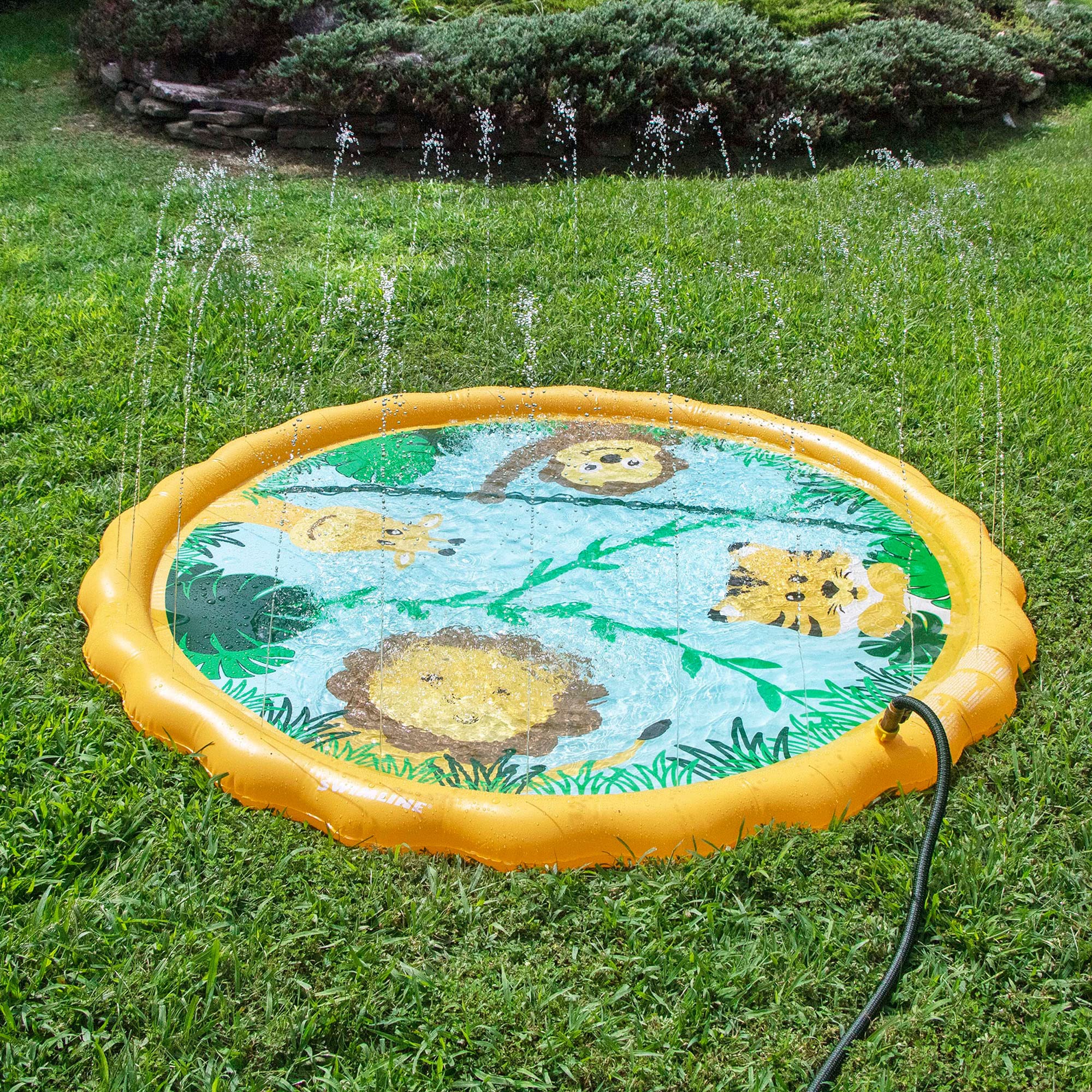 Inflatable Safari Sprinkler Mat for Kids - 60