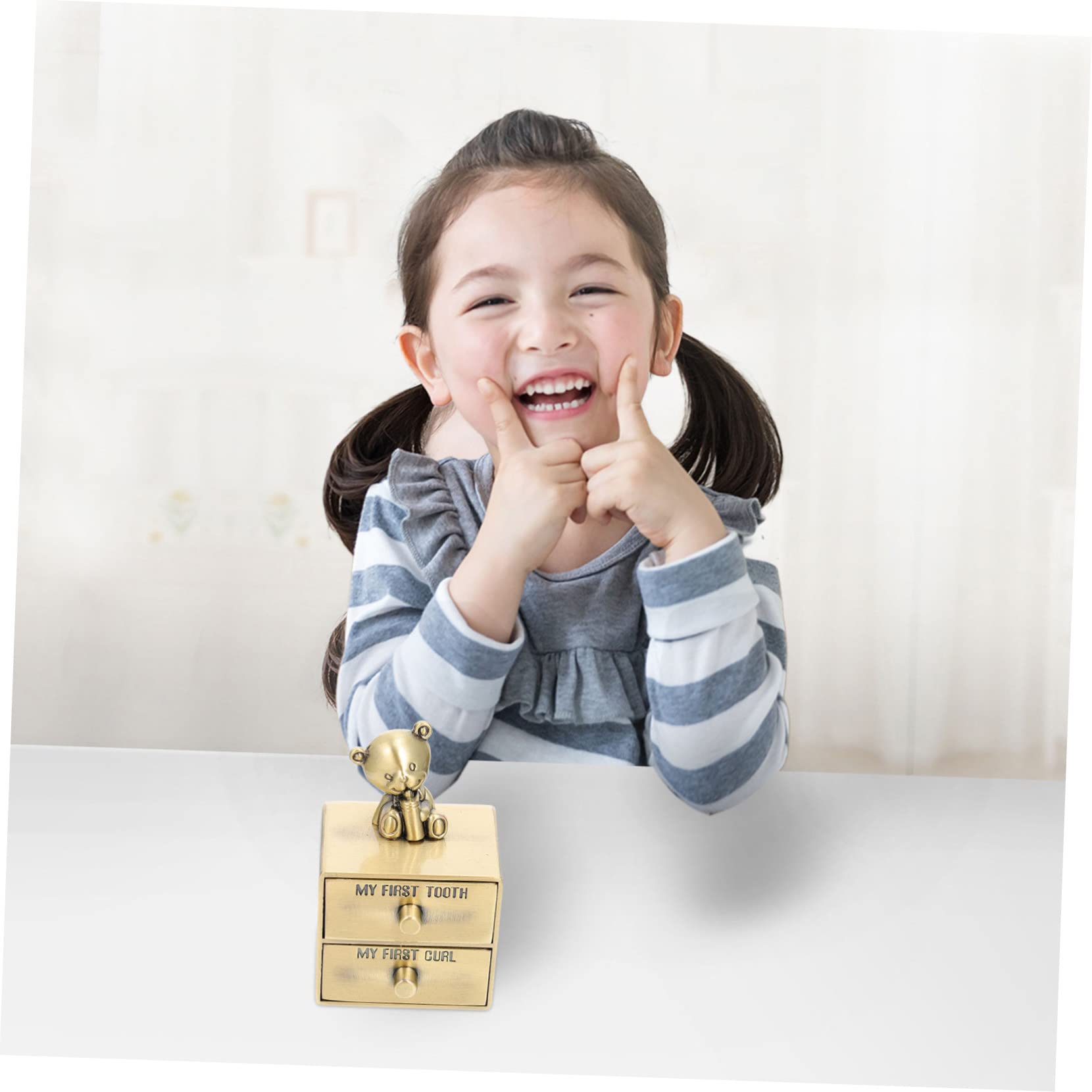VICASKY 4-Piece Teeth Saver Jewelry Storage Organizer - Deciduous Tooth Holder Box for Baby Teeth Keepsake & Small Jewelry Organization (Perfect for Parents, Dentists & Memory Preservation)
