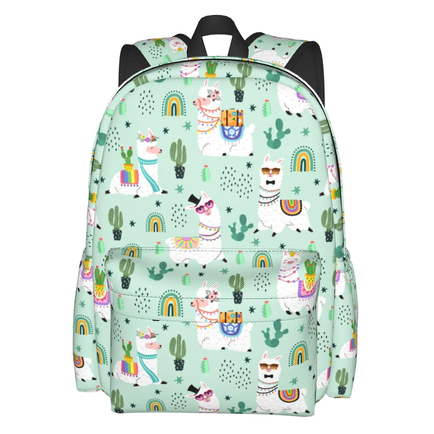 Stylish 16.9 Inch Cute Llamas Backpack for Women - Lightweight Waterproof Travel Laptop Backpack, Perfect for Hiking, School, Work & Daily Commute
