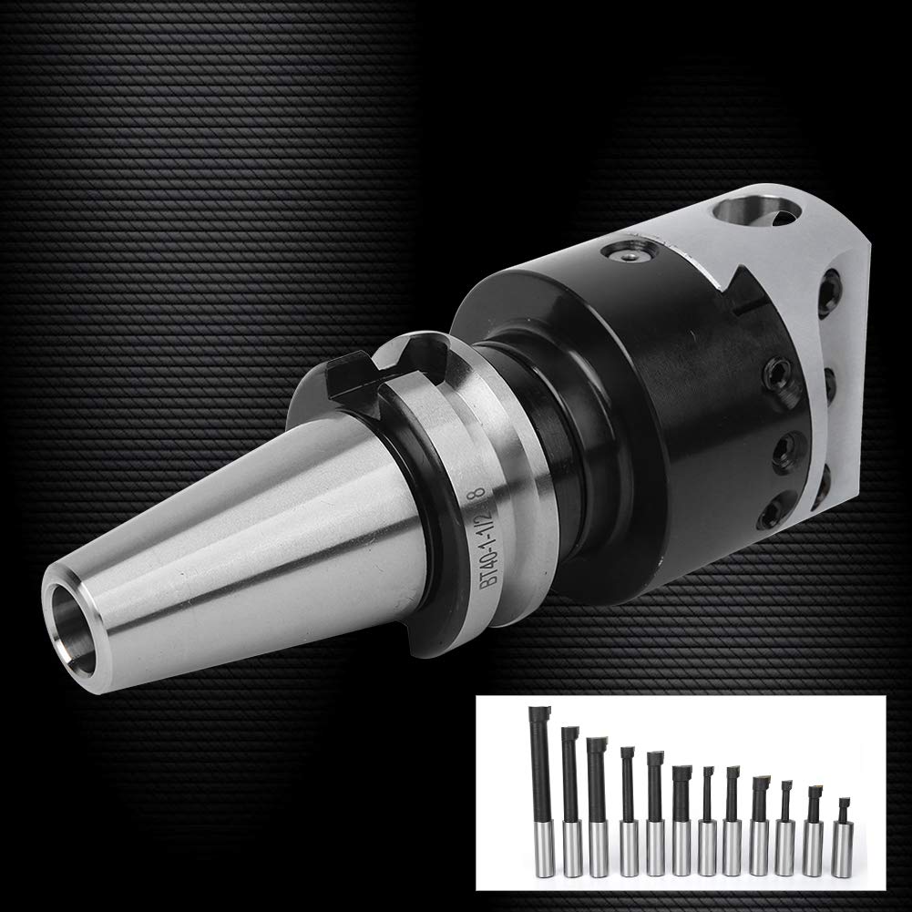 BT40-F1-18-12PCS High Precision CNC Boring Cutter Set - Durable Long Life Milling Tool Kit with Excellent Hardness & Toughness for CNC Milling Machines & Boring Machines - Perfect for Metalworking, Automotive Parts Manufacturing & Industrial Machining