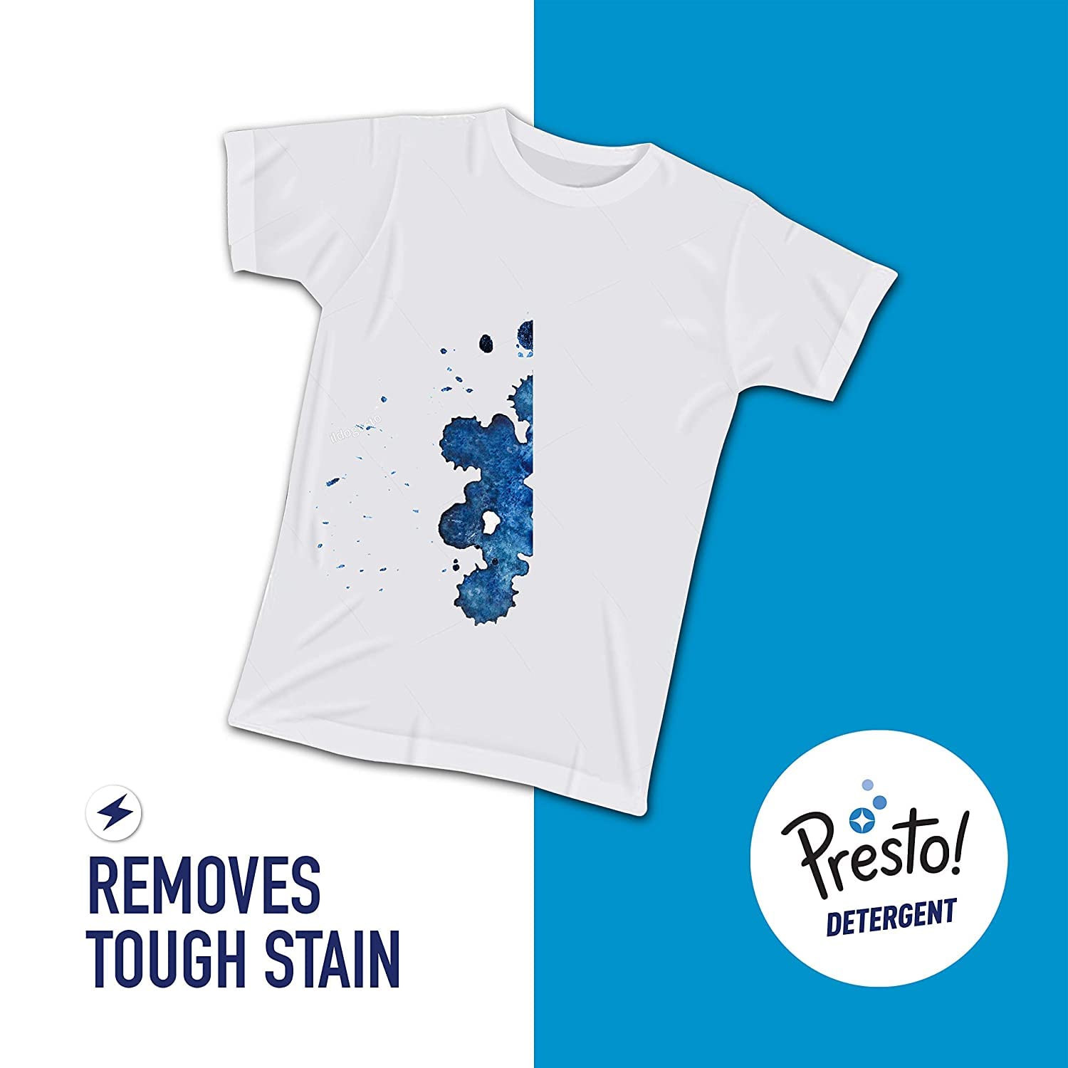 Presto! Matic Top Load Liquid Laundry Detergent Refill Pack - 2 Litre | Tough Stain Remover | Color Safe & Gentle on Clothes | Bleach & Phosphate Free | Fresh Scent | Ideal for Everyday Laundry, Family Use & High-Efficiency Washing Machines