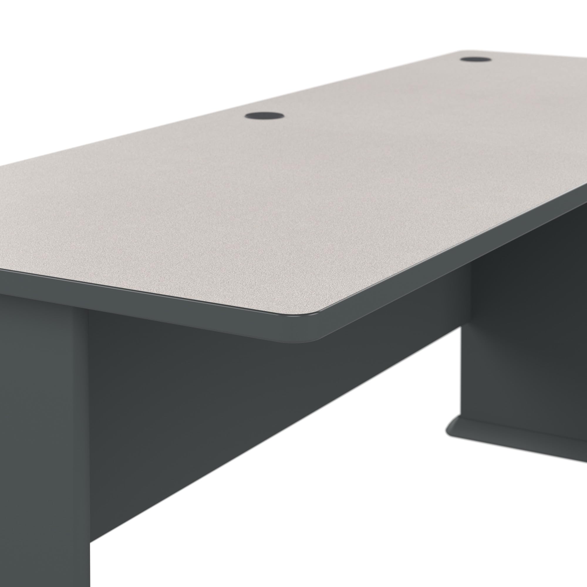 Bush Business Furniture Series A 72W Office Desk - Slate & White Spectrum Finish | Modern Workstation for Home Office, Study Room & Corporate Spaces