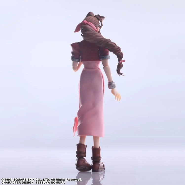 Bring Arts Final Fantasy XVII Aerith Gainsborough Action Figure - Square Enix Reissue Collectible for Gamers & Anime Fans | Perfect for Display, Cosplay, and Gift Giving