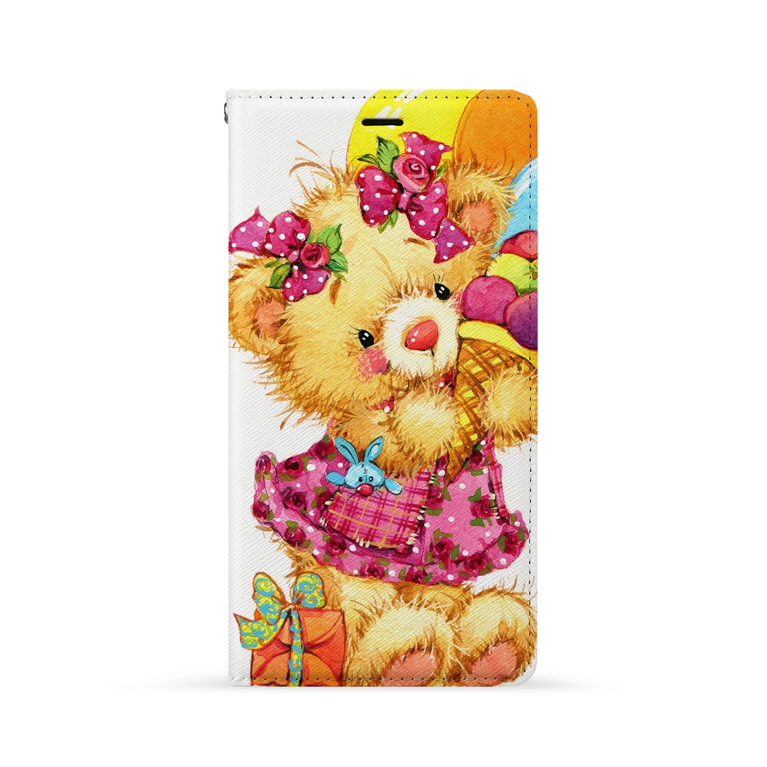 Cute Bear iPhone Wallet Case - Slim Card Holder for iPhone 13/12/11 - Perfect for Everyday Use & Travel Accessories