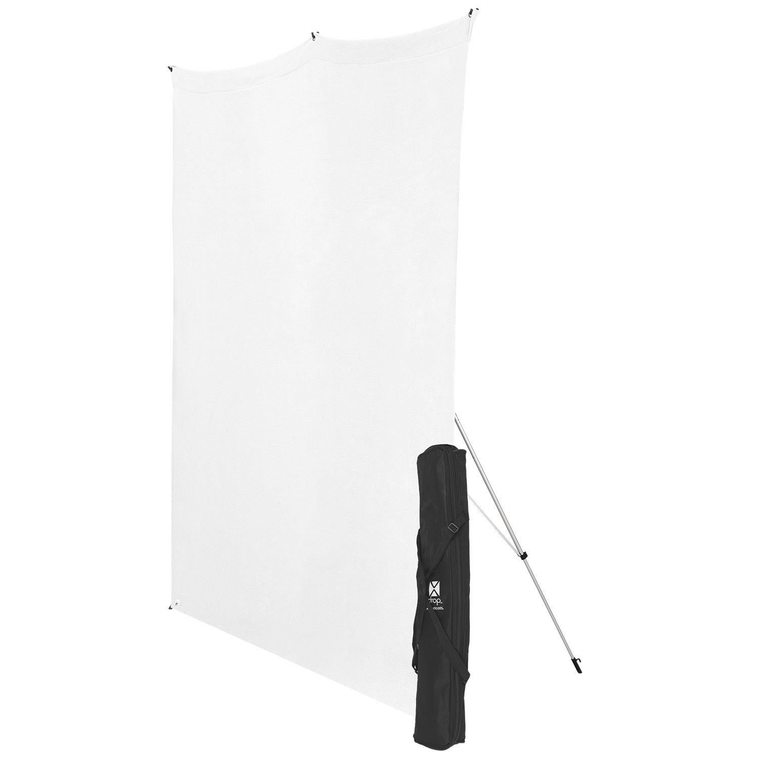 X Drop Wrinkle Resistant Backdrop Kit - High Key White (5' x 7') - Perfect for Photography Studio, YouTube Videos & Product Shoots