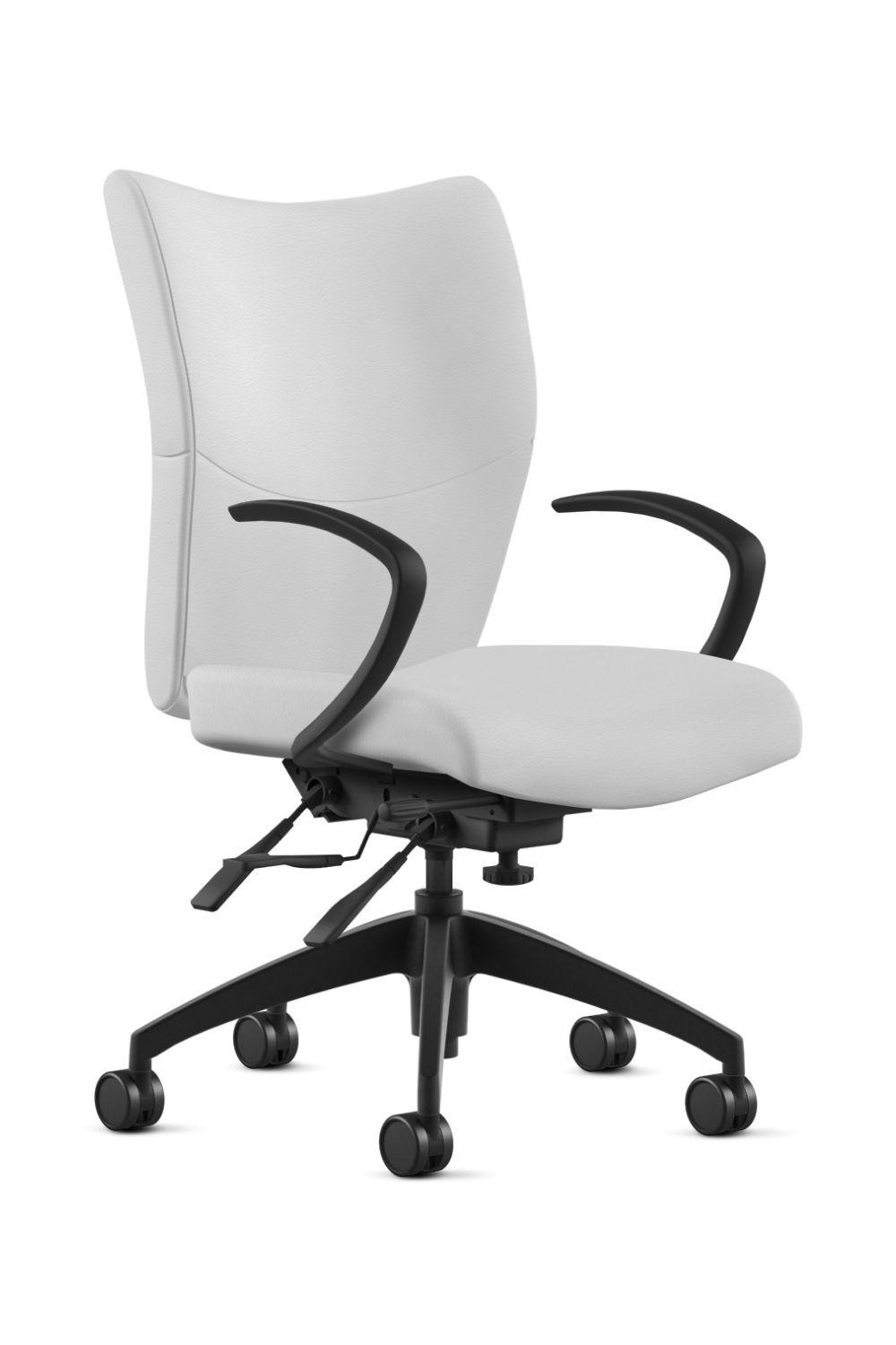 9 to 5 BRISTOL Mid Back Executive Multifunction Leather Office Chair (2360) - Ergonomic Swivel Desk Chair for Home & Business Workspaces