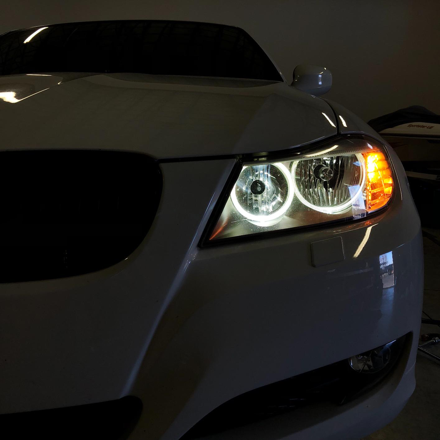 20W CREE LED BMW Angel Eyes Ring Marker Bulbs - Compatible with 2006-2012 E90 E91 3 Series - Bright White Halo Lights for Enhanced Visibility & Style - Perfect for Night Driving & Custom Car Upgrades