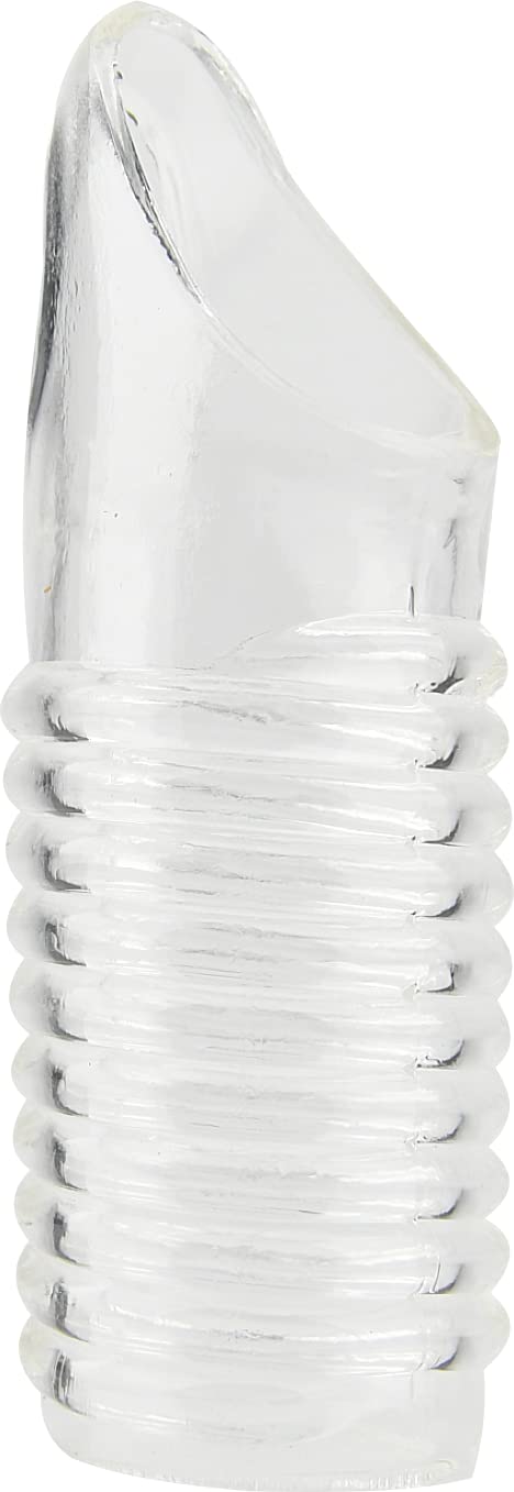 Loving Joy Textured Penis Sleeve with Ball Loop - Clear Male Enhancement Sex Toy for Couples & Solo Play - Enhances Pleasure & Sensation During Intimacy