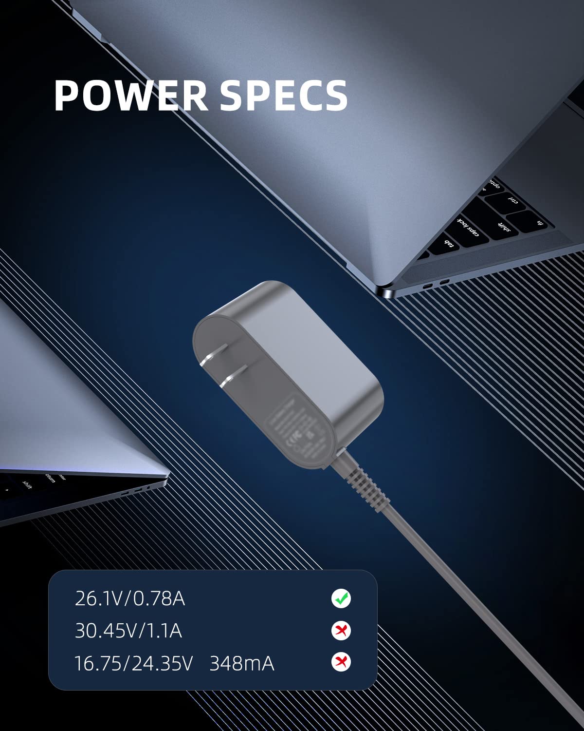 Original 26.1V Fast Charger Compatible with Dyson V6 V7 V8 Cordless Vacuum - Perfect for Home Cleaning & Quick Recharge