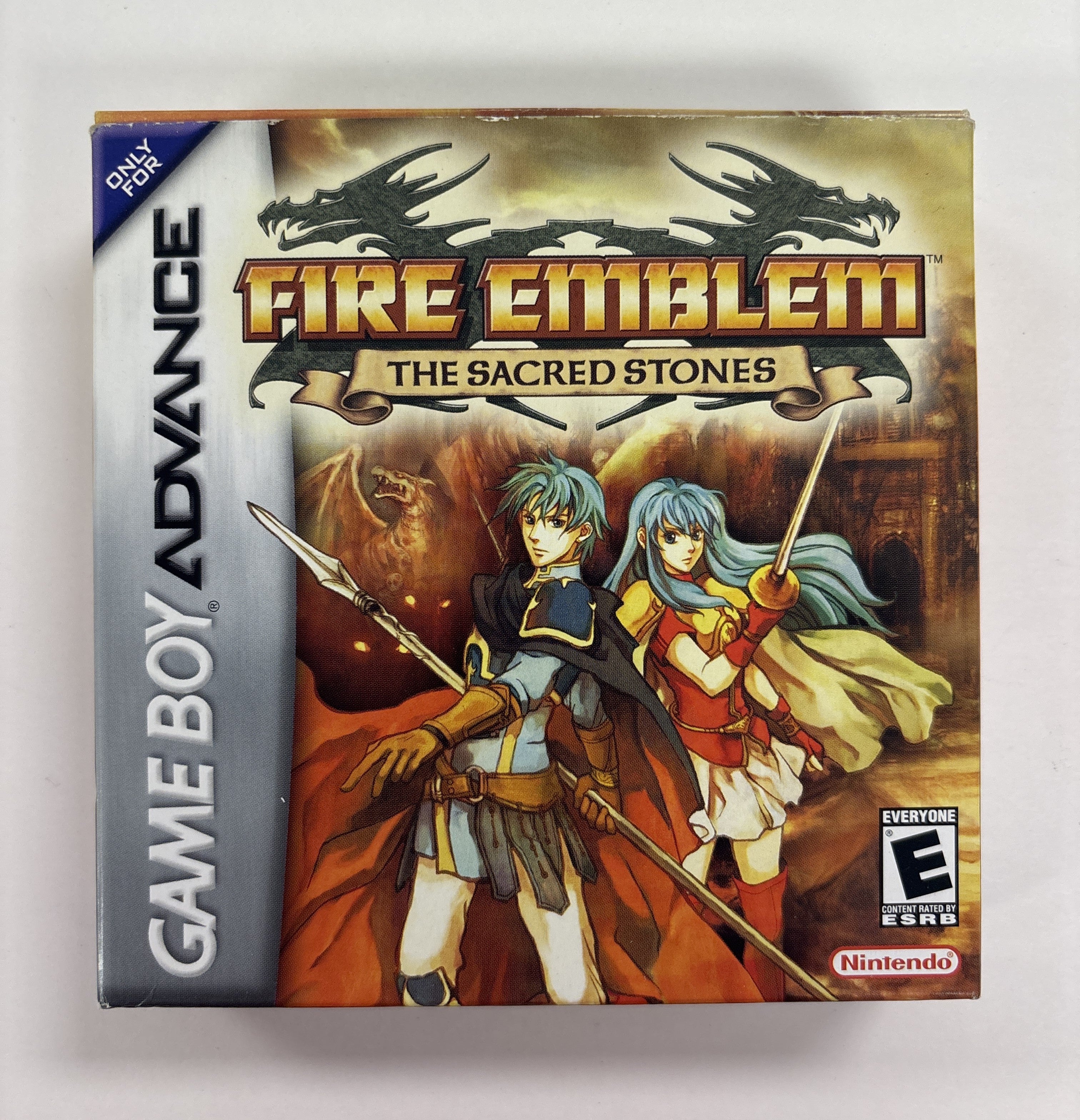 Fire Emblem: The Sacred Stones - Complete GBA Box & Manual Set (No Game Included) | Perfect for Collectors & Retro Gaming Enthusiasts