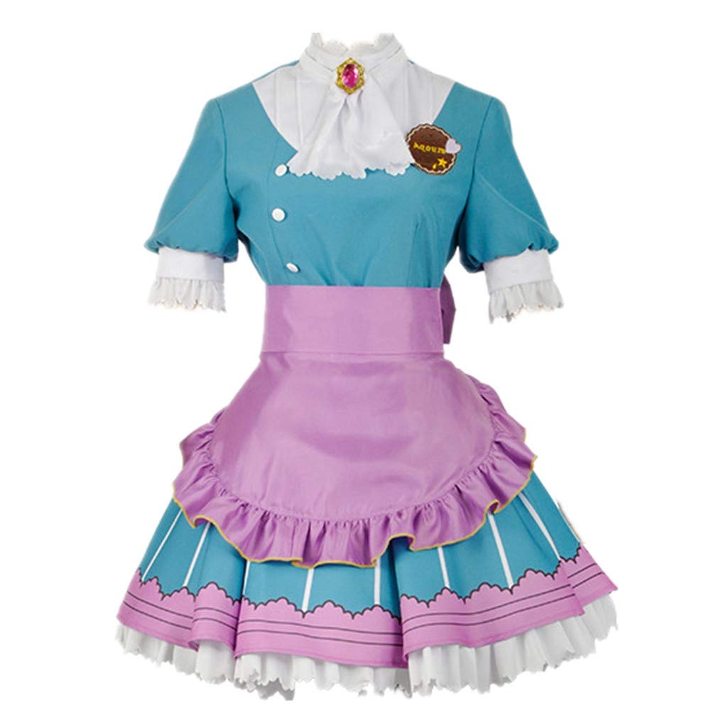 Suhero LoveLive! Sunshine!! Kurosawa Dia Valentine's Day Maid Apron Dress Uniform - Anime Cosplay Costume for Valentine's Day Events, Themed Parties & Convention Outfits