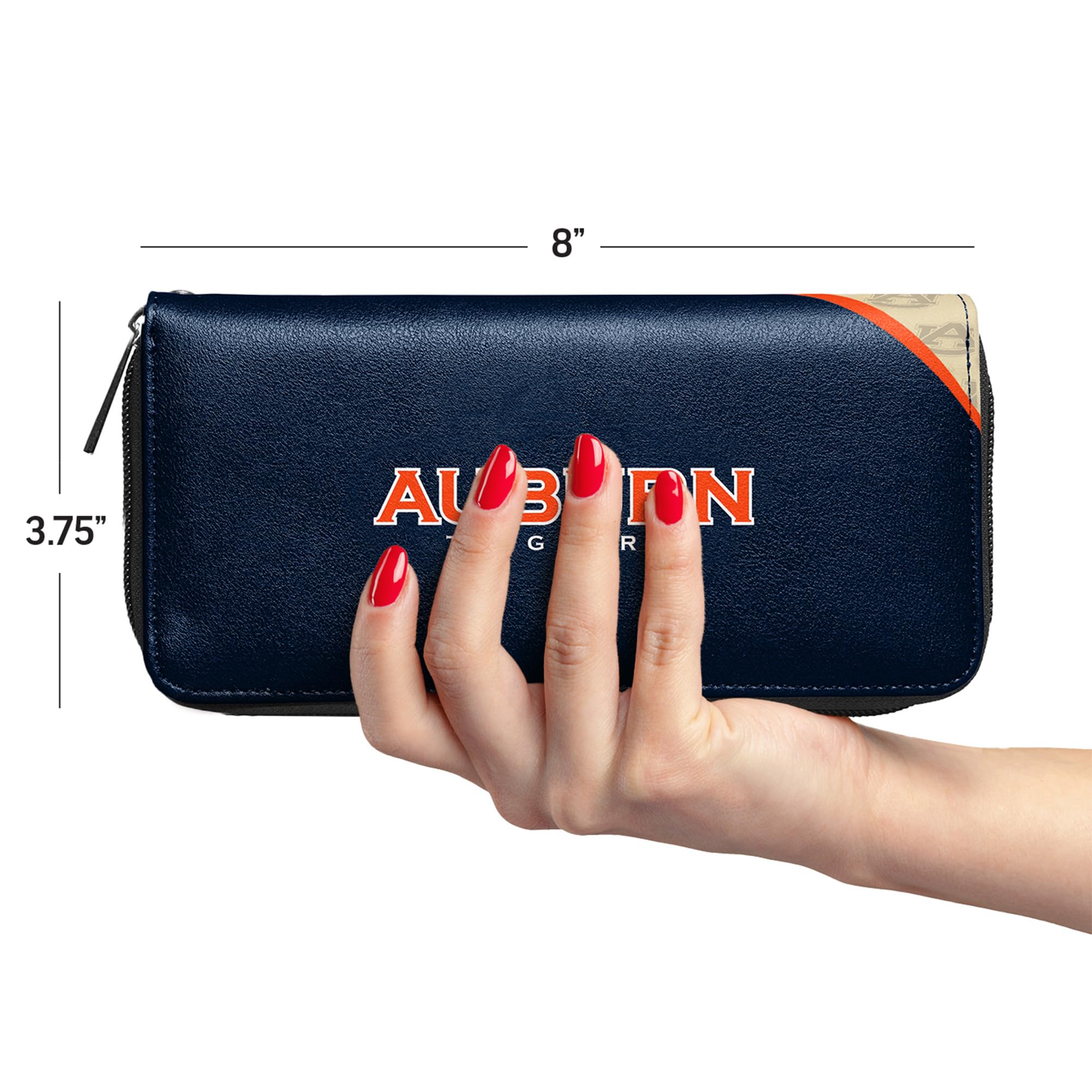 Littlearth Women's NCAA Licensed Team Logo Zip Organizer Wallet - Stylish & Functional Card Holder for College Sports Fans (Perfect for Game Day, Travel & Everyday Use)