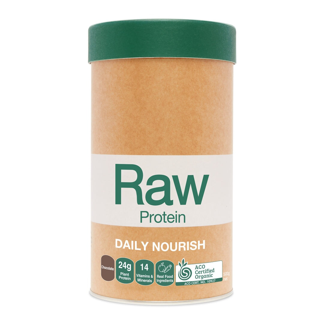 Amazonia Raw Protein Powder - Chocolate Flavor, 500g | Plant-Based Protein for Muscle Recovery & Energy Boost | Perfect for Smoothies, Baking & Post-Workout Nutrition