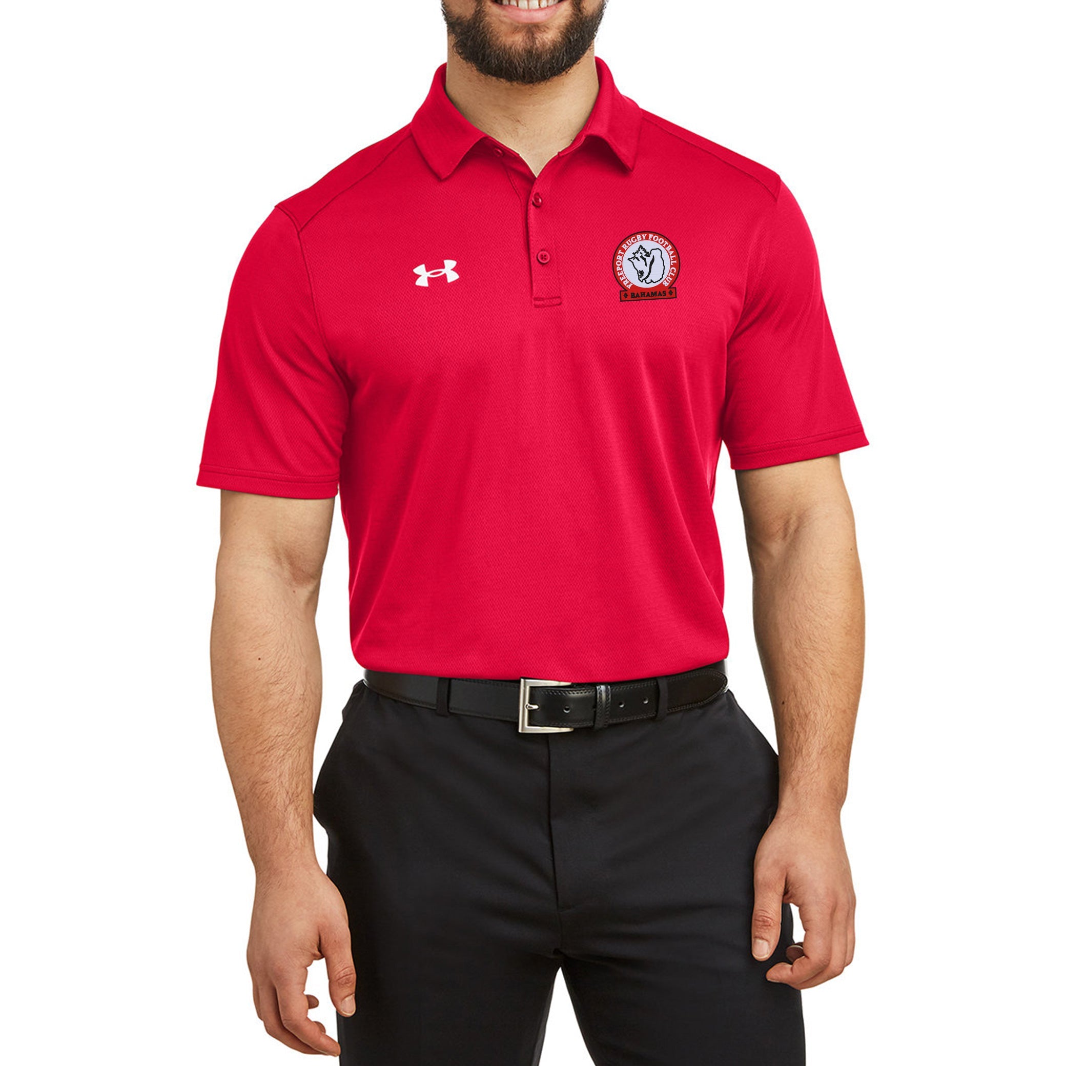 Freeport RFC UA Team Tech Polo Shirt - Moisture-Wicking, Breathable Performance Polo for Rugby & Sports - Perfect for Training, Games & Casual Wear