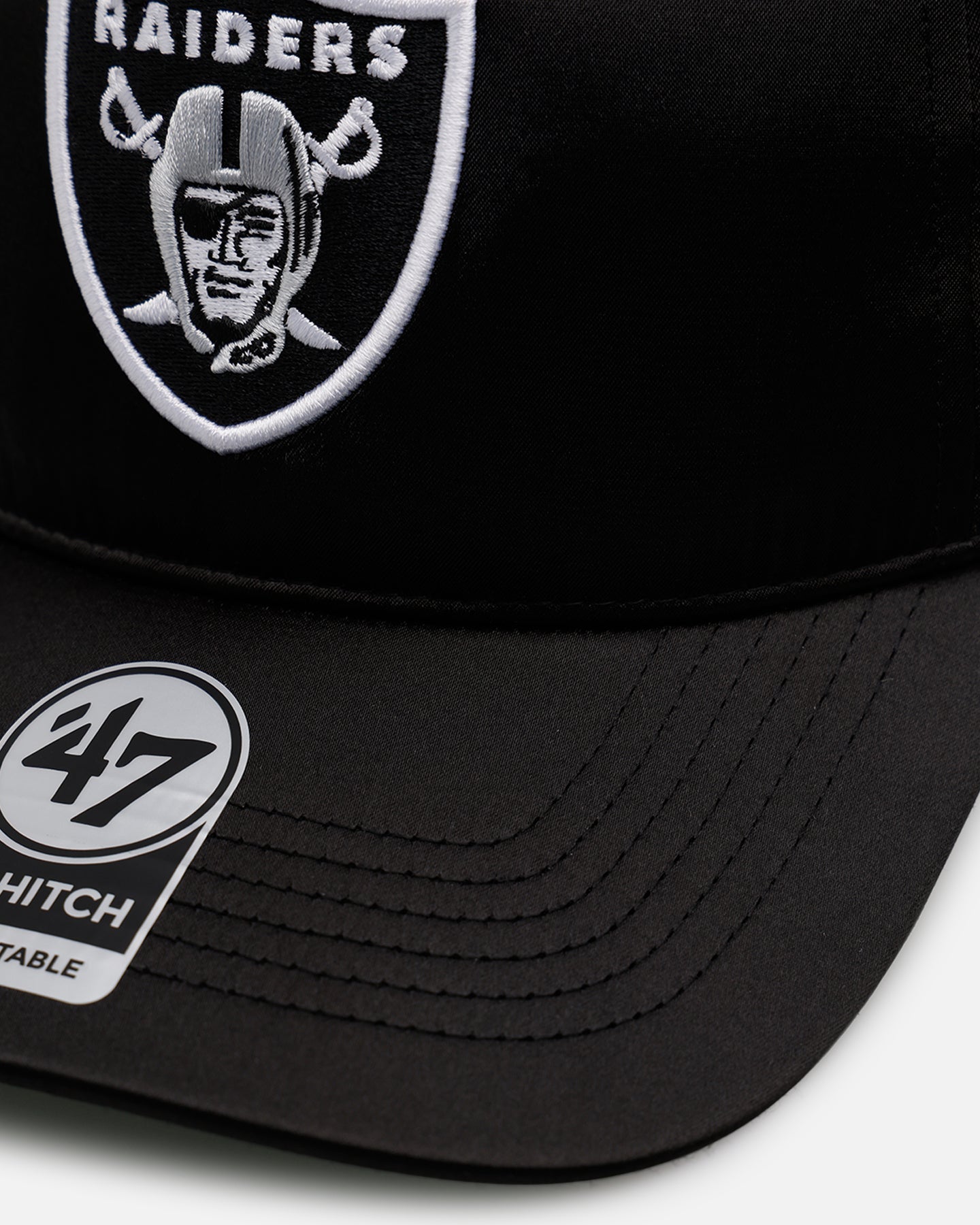 47 Brand Las Vegas Raiders 'Silky Way' Snapback Hat - Black Adjustable Baseball Cap for Men & Women - Perfect for Game Day, Sports Events & Casual Wear