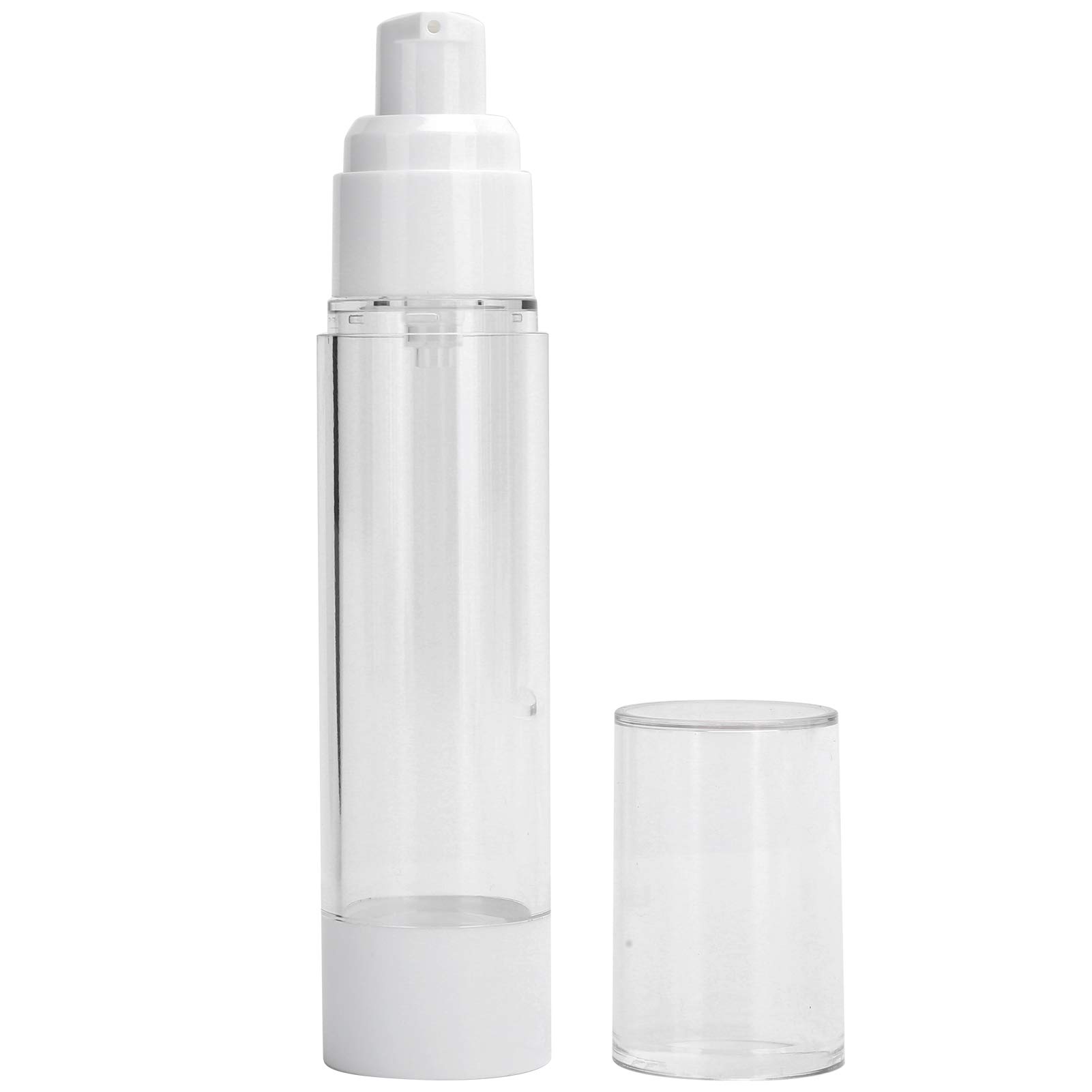 6 Pcs 50ml Empty Roll-On Bottles with Pump for Cream & Lotion Dispensing - Refillable Travel Cosmetic Containers for Toiletries, Skincare & Makeup - Perfect for Home, Gym & On-The-Go Use