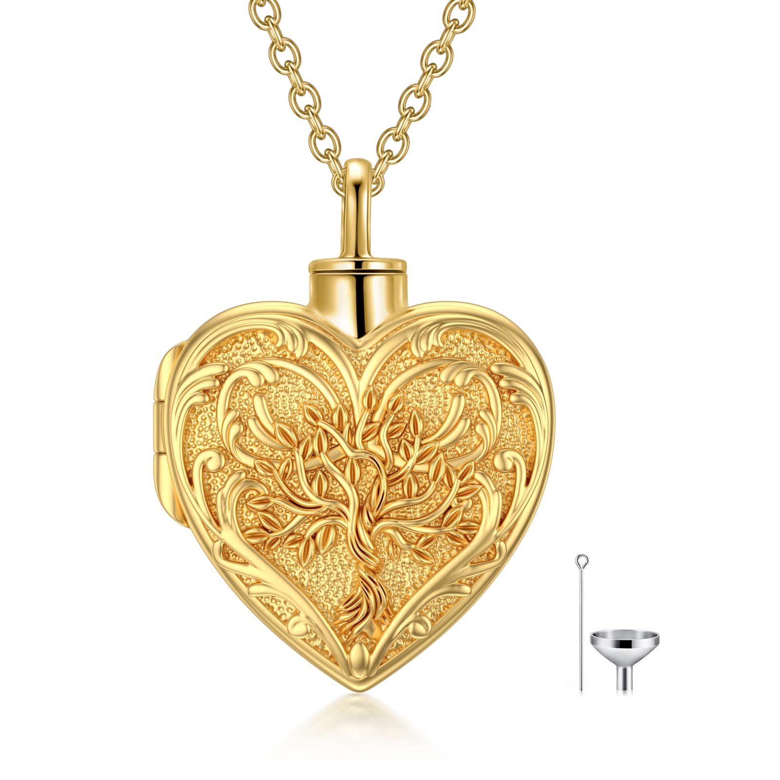 SOULMEET Sterling Silver Cremation Jewelry for Ashes - Memorial Urn Necklace for Women & Men - Keepsake Pendant to Cherish Loved Ones | Perfect for Funerals, Memorials & Everyday Wear to Keep Memories Close