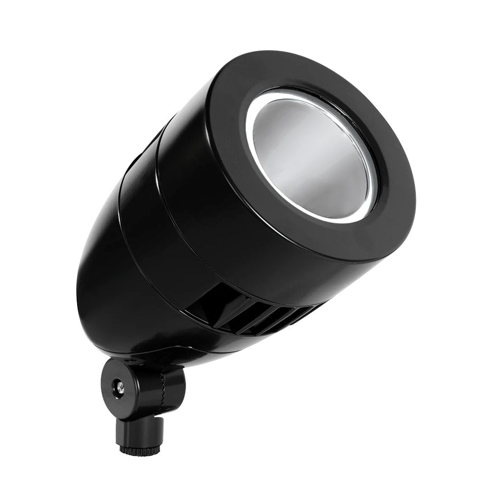 120V LED Bullet Spot Light 3000K Warm White - Outdoor Landscape Lighting for Garden, Pathway, and Architectural Accent - IP65 Waterproof Black Housing