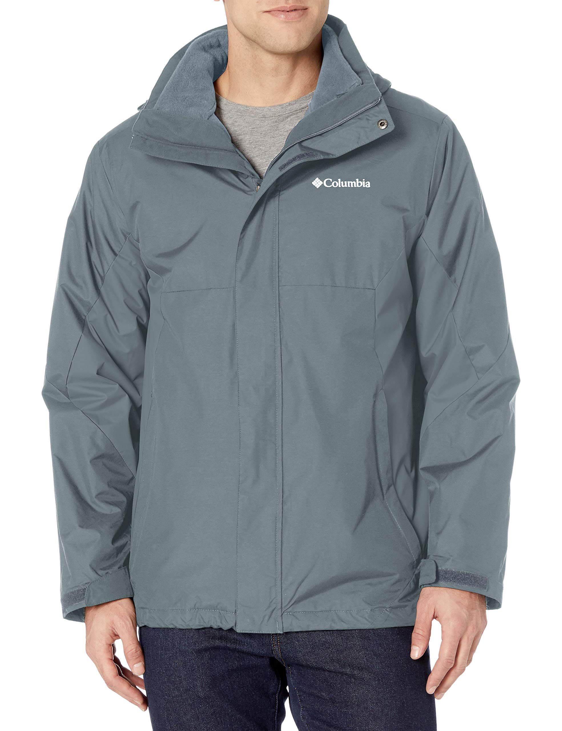 Columbia Men's Eager Air Interchange 3-in-1 Waterproof Jacket - Lightweight, Breathable Outerwear for Hiking, Camping & Outdoor Adventures