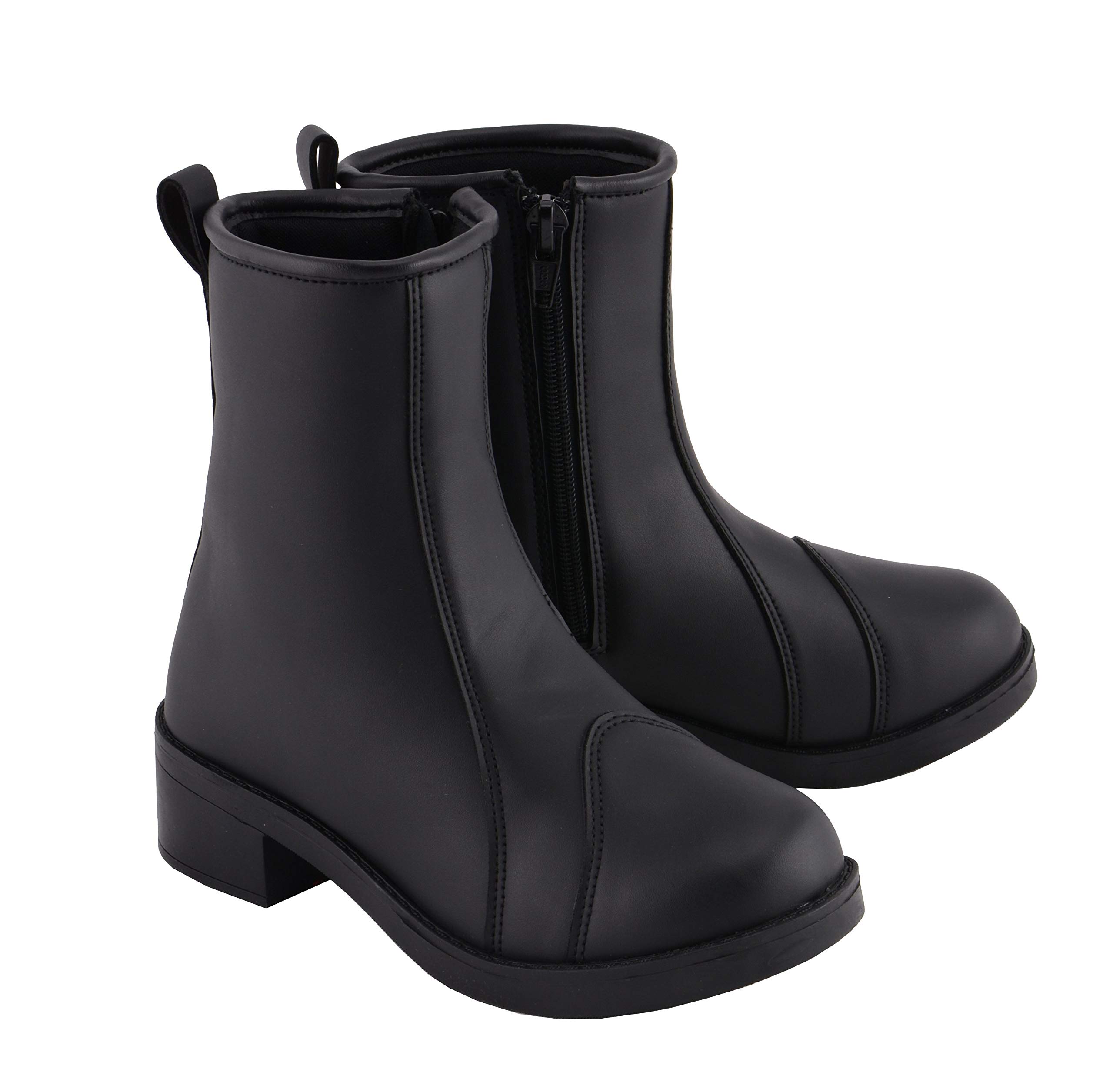 Milwaukee Leather MBL9485 Women's Premium Black Leather Motorcycle Boots - Fashion Riding Boots with Toe Cap, Size 11 - Perfect for Motorcycle Riding, Biker Fashion & Outdoor Adventures