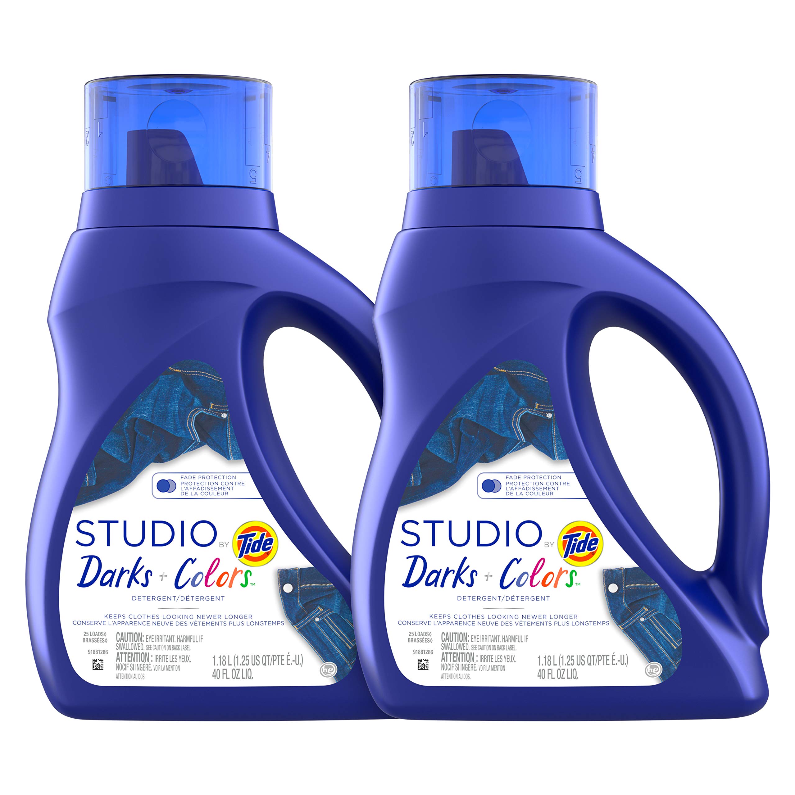 Tide Studio Liquid Laundry Detergent, 40 Fl Oz (Pack of 2) - High Efficiency HE Laundry Detergent for All Machines, Fresh Scent - Perfect for Families, Gym Clothes & Everyday Laundry